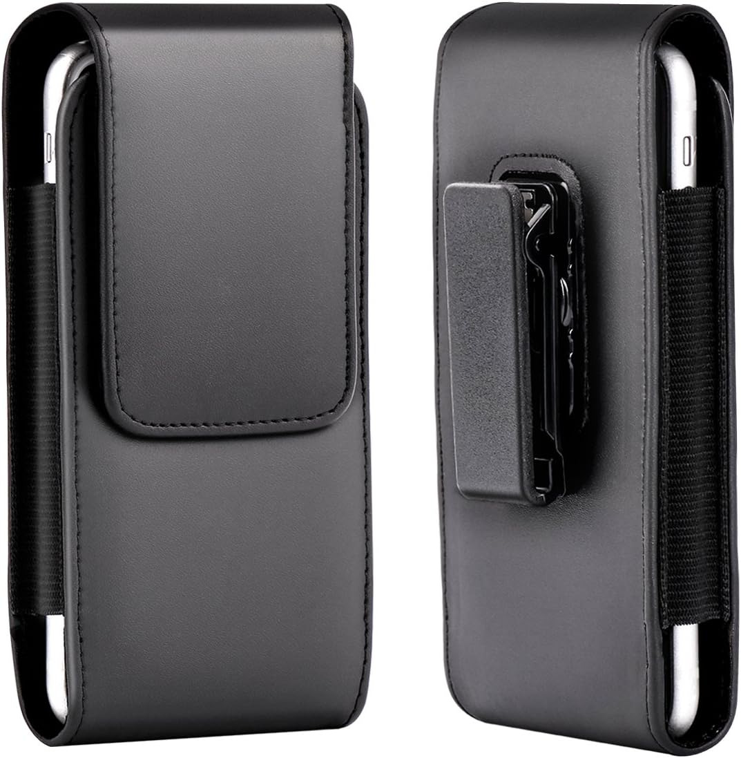 Shidan Leather Vertical Holster Case Pouch Bag with Rotating Belt Clip for iPhone 5/5S/5C/SE(2016)