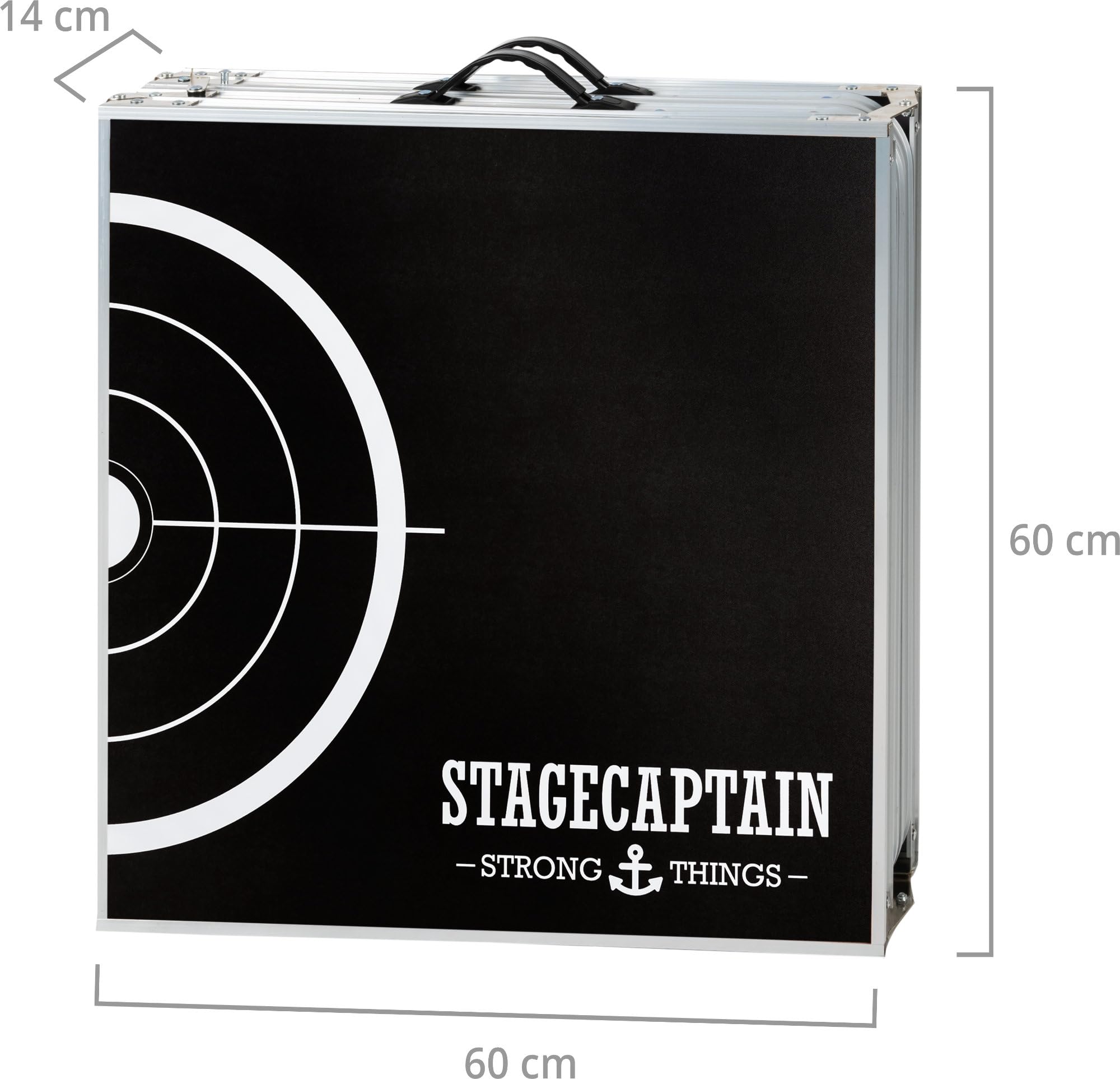 Stagecaptain Beer Pong Tisch “Basic” - Stabiler Klapptisch aus Alu - Melamin-beschichtete MDF-Platte (5 mm) - Inklusive 90 Becher und 6 Bälle - Schnell aufgebaut und kompakt beim Transport