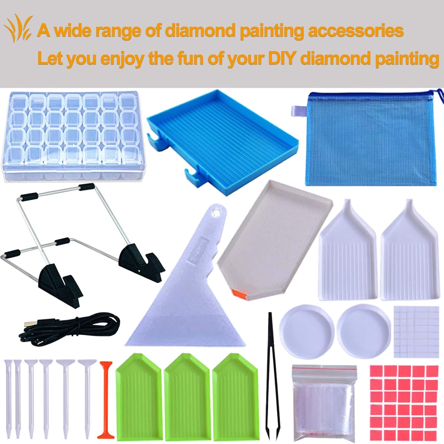 Cozonte A4 LED Light Pad Kit, Diamond Painting Light Board with Diamond Painting Accessories, Apply to DIY 5D Diamond Painting, Sketching, Designing