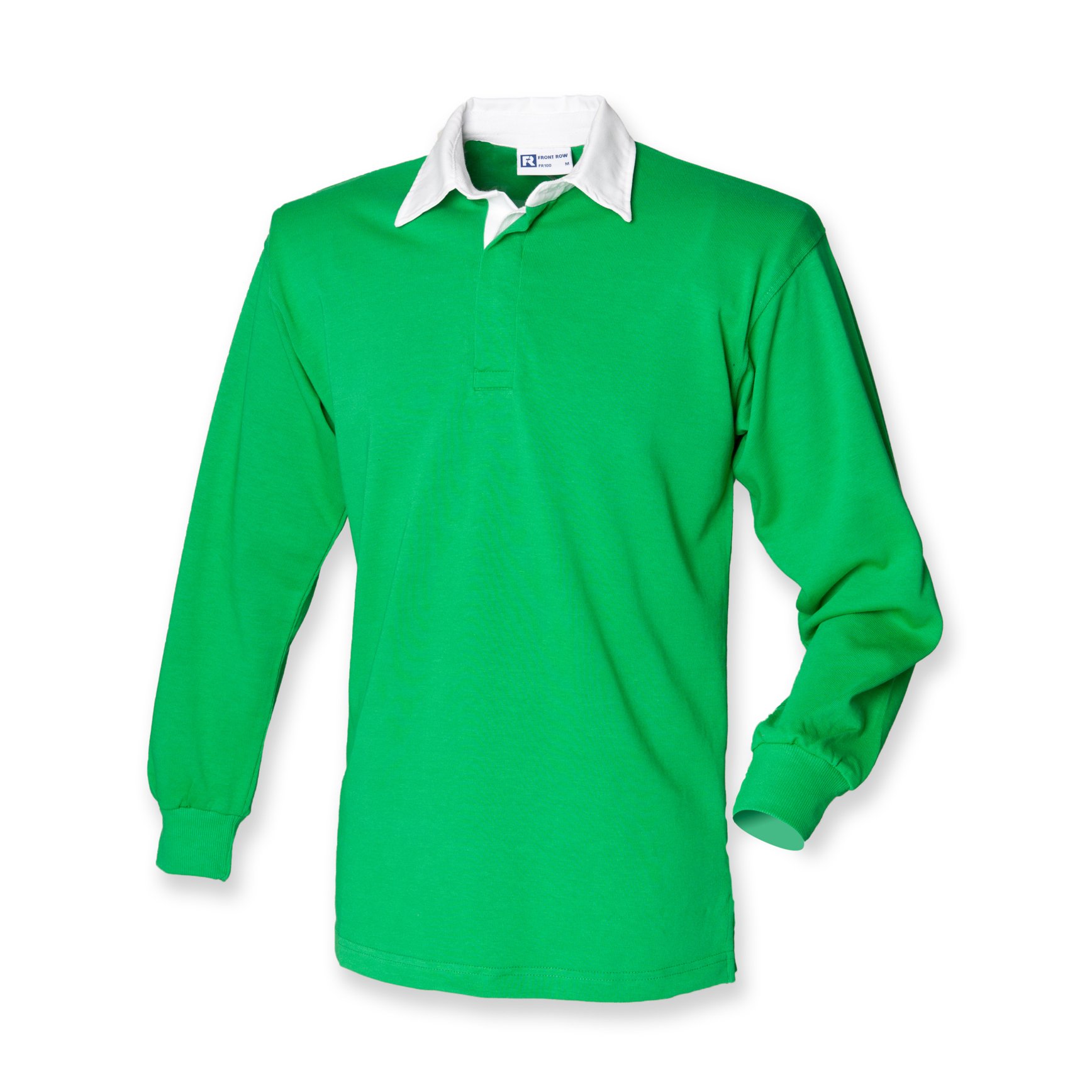Front Row Men's Long-Sleeved Top leuchtend Grün / Weiß Xl