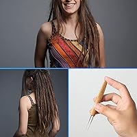 Vista 7 de 6 agujas de ganchillo para rastas de 0.020 in, ganchos de ganchillo duraderos para cabello con herramienta de enclavamiento, excelente para mantener
