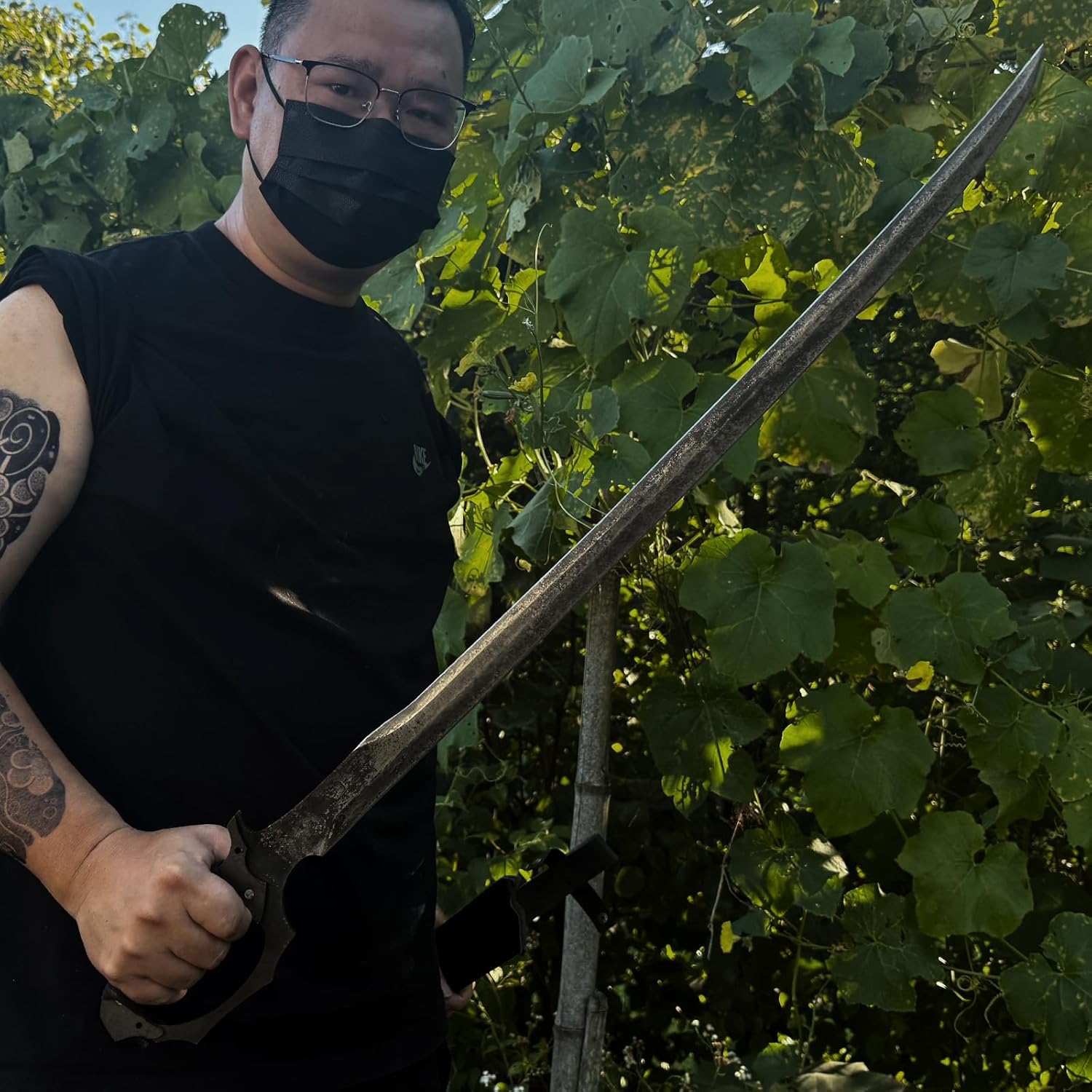 High Manganese Steel Blade Machete for Cutting Trees Heavy Duty Full Tang Outdoor Survival Hunting Tactical Sword - Image 6