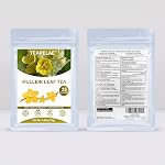 TEARELAE Mullein Tea Sacs pour les poumons, 3g X 25 Feuilles de Mullein comprimées de qualité supérieure, non-OGM, sans caféine, terreux, thé à base de plantes de gorge apaisante