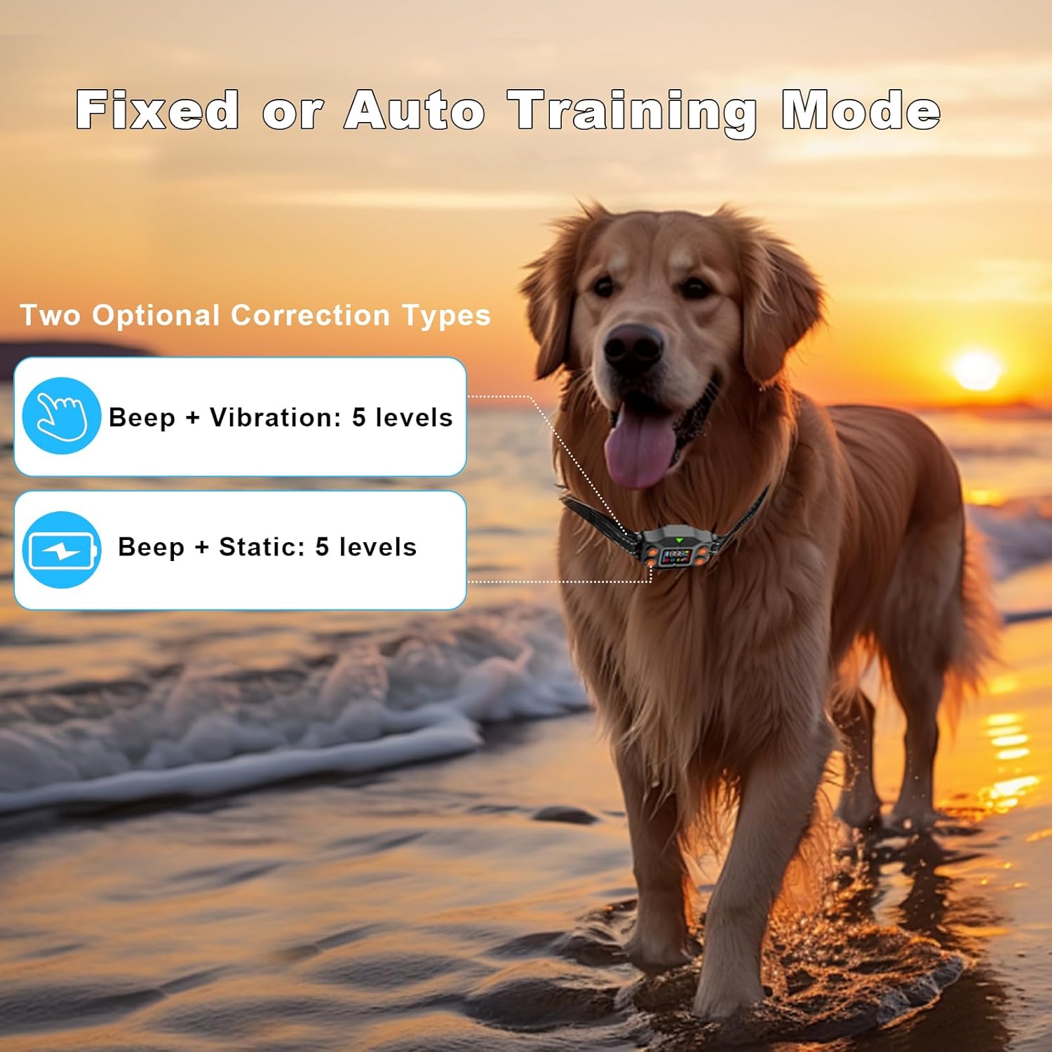 GPS Wireless Dog Fence System–Adjustable Invisible Electric Fence for Dogs (25-999 Yards), Waterproof Underground & GPS Collar Fence with 3 Training Modes–Ideal for Yards, Farms, Beaches