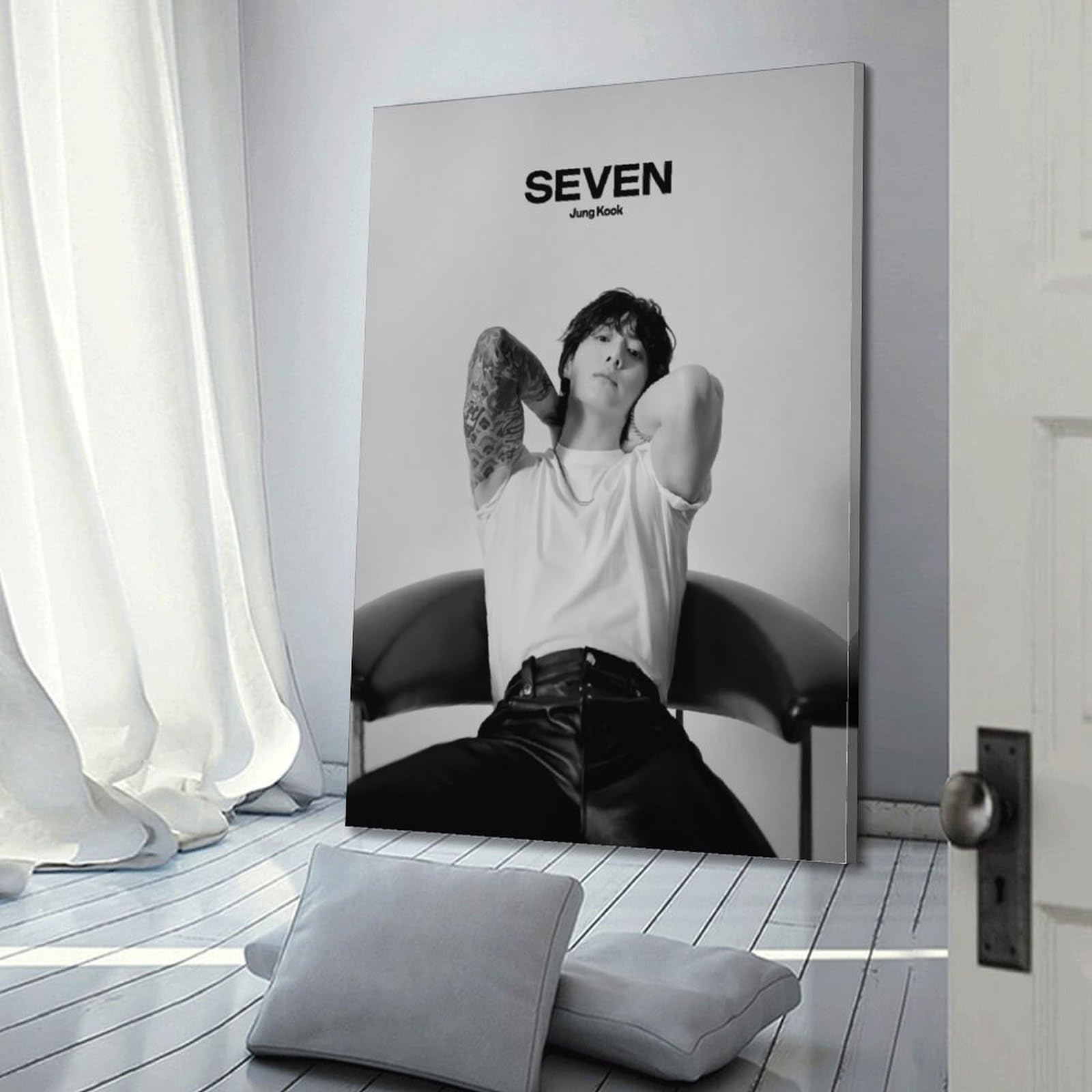 AURX Poster Su Tela Jungkook - 20x30 Cm - Decorazione Murale Per Soggiorno E Camera Da Letto - Immagine HD