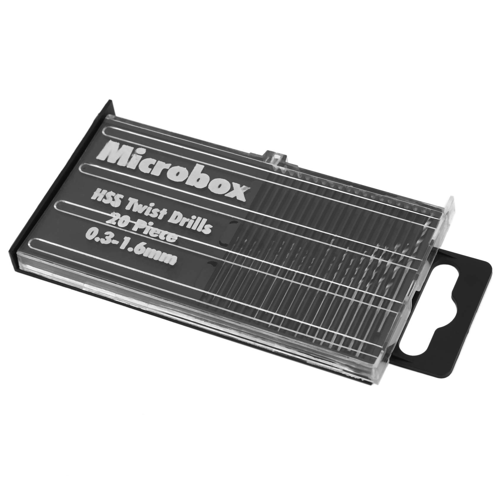 Geuxe 21pcs Pin Vise Hand Spiral Drill Mini -Drill Bits Set Index Semi-automatic, Silver