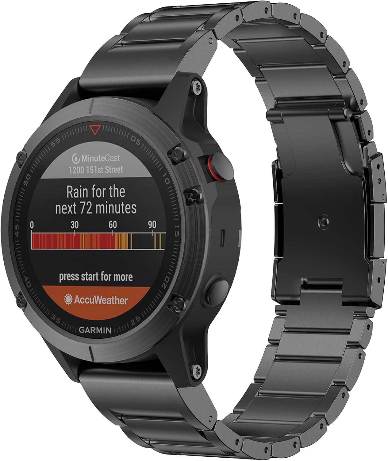 for Garmin Fenix 8 51mm/7X/6X/5X Plus Band, 26mm Titanium Metal Quick Release Easy Fit Watch Bands with Double Button Clasp for GarminEnduro 2 / Descent Mk2i / Tactix 7 Pro Smartwatch - Image 2