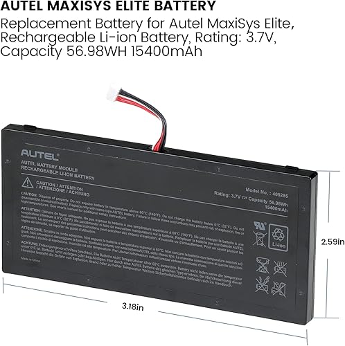 Miniatura 5 de Autel Batería MaxiSys Elite, batería de repuesto para Autel MaxiSys Elite
