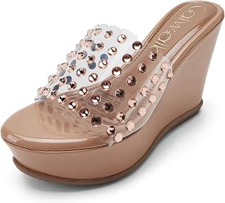 Catwalk Women's Wedge Heel Trasparent Platform Sandal Price In India