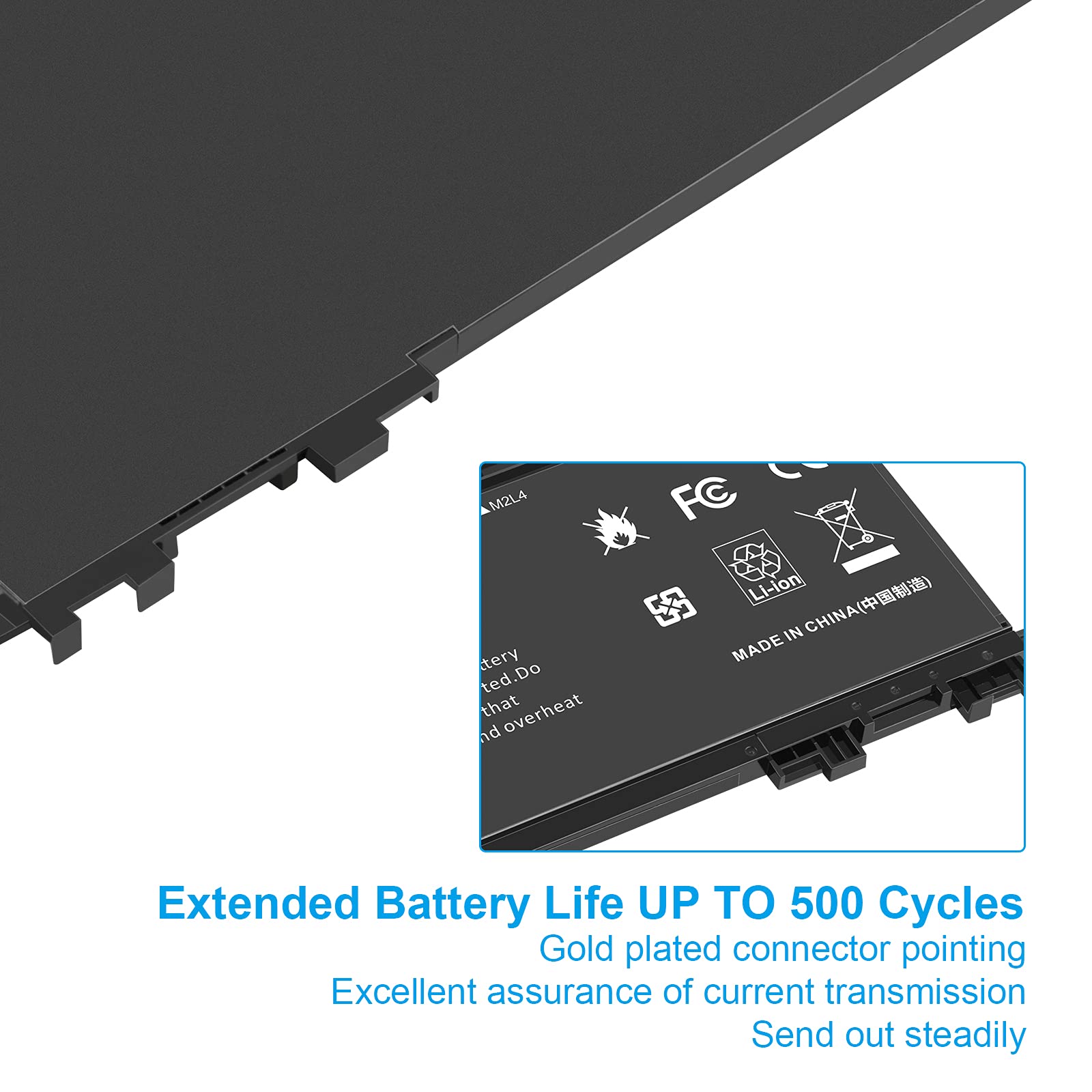 ASUNCELL 11.55V/62Wh TE03XL Batería del Ordenador portátil para HP Omen 15-AX000 15T-AX000 Series, HP Pavilion 15-BC000 15-BC300 15-BC400 15T-BC000 15T-BC300 Series, TE03XL HSTNN-UB7A TPN-Q173