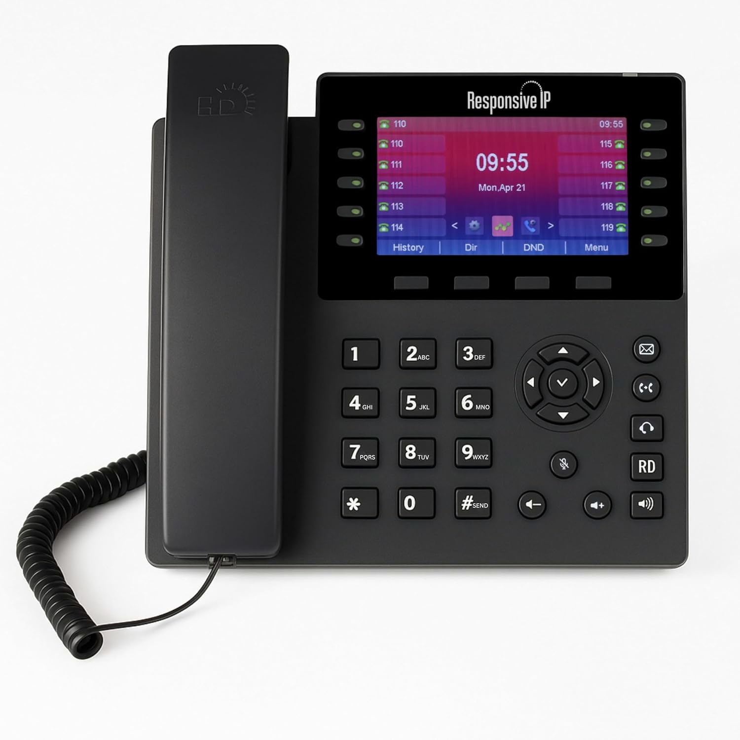 VoIP Phone for Home Office – HD Color Display, Gigabit IP Phone System for Small Business, VoIP Phones for Business, Office IP Phone (SIP-R100)