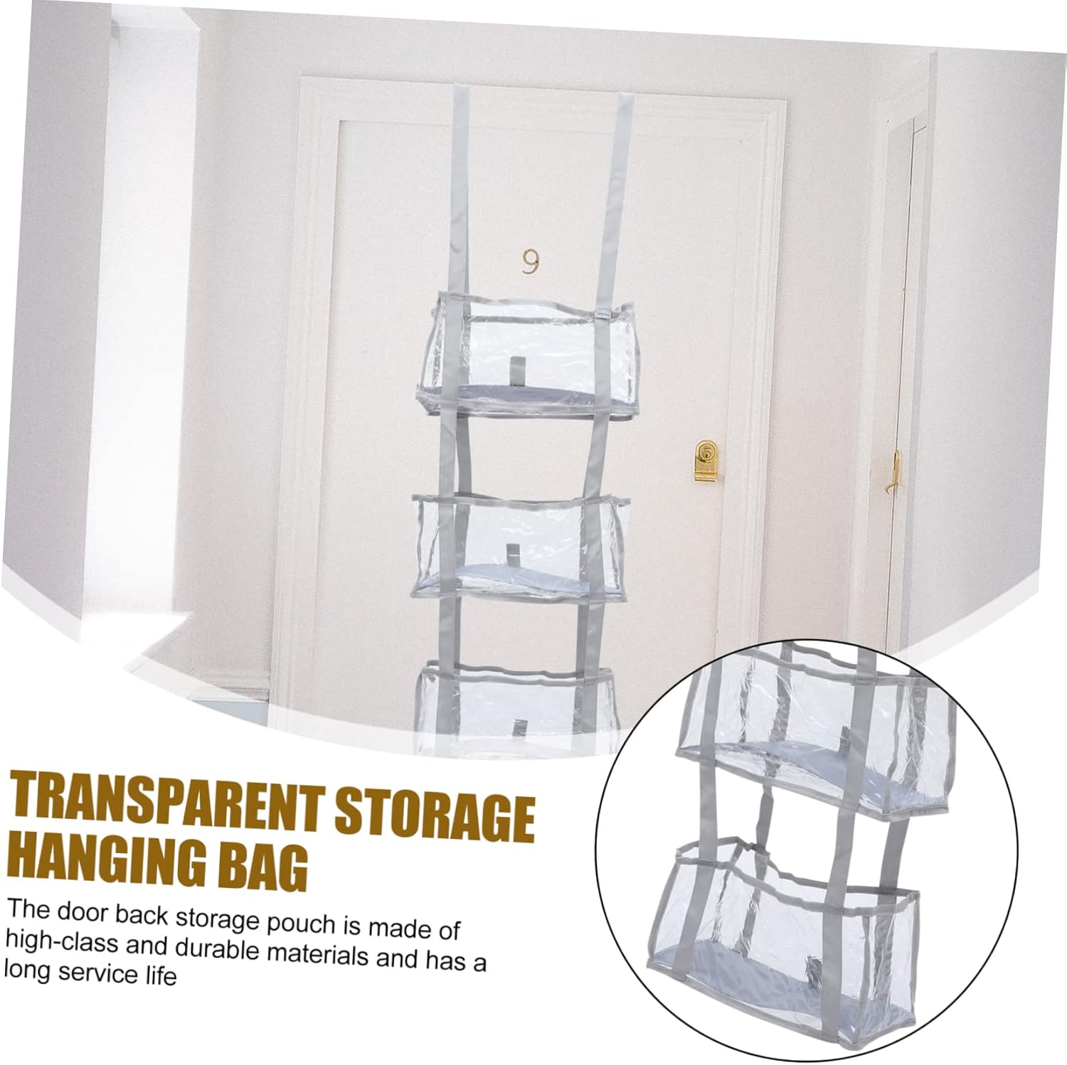 DECHOUS Storage Hanging Bag over Door Organizer Multi-pocket Boys and Organizer Safe Materials