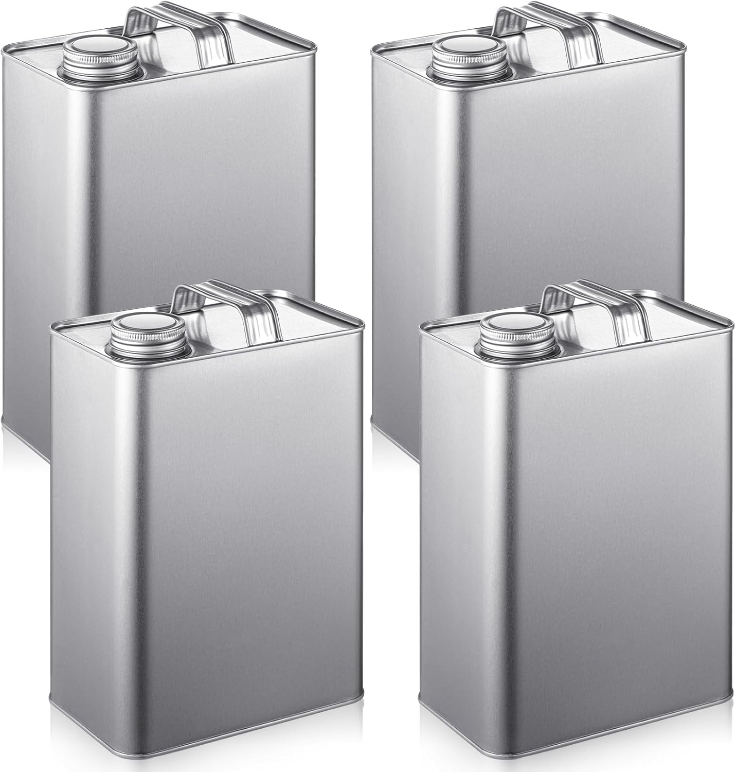 Maxdot 4 Pcs F-style Metal Cans with 1.5" opening