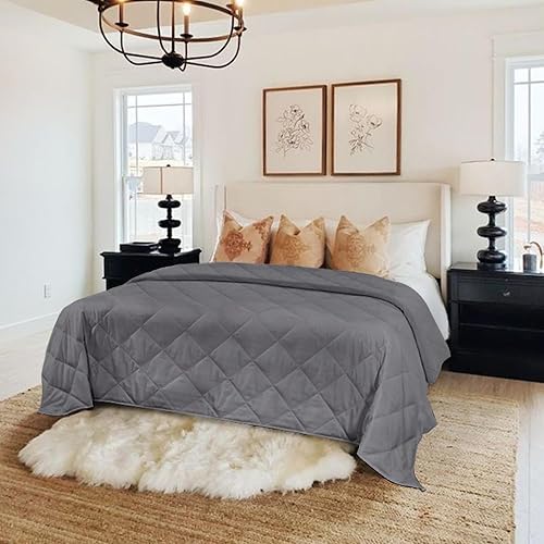HomeSmart - Manta con peso tamaño King de 20 libras, mantas de calidad prémium para todas las estaciones, 20 libras, 88 x 104 pulgadas
