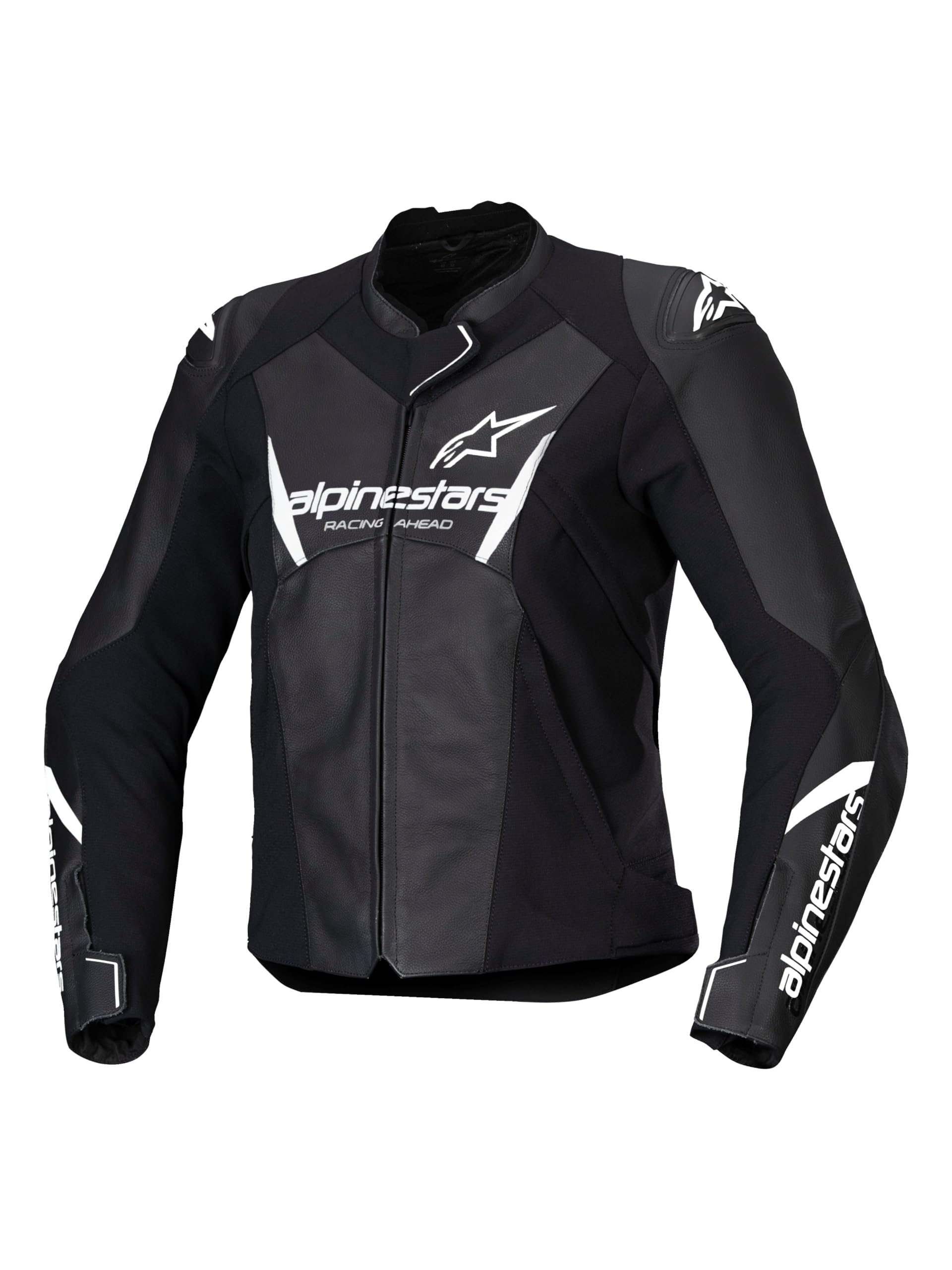 Alpinestars Stella Faster V3 Black White damska kurtka motocyklowa skórzana, 46