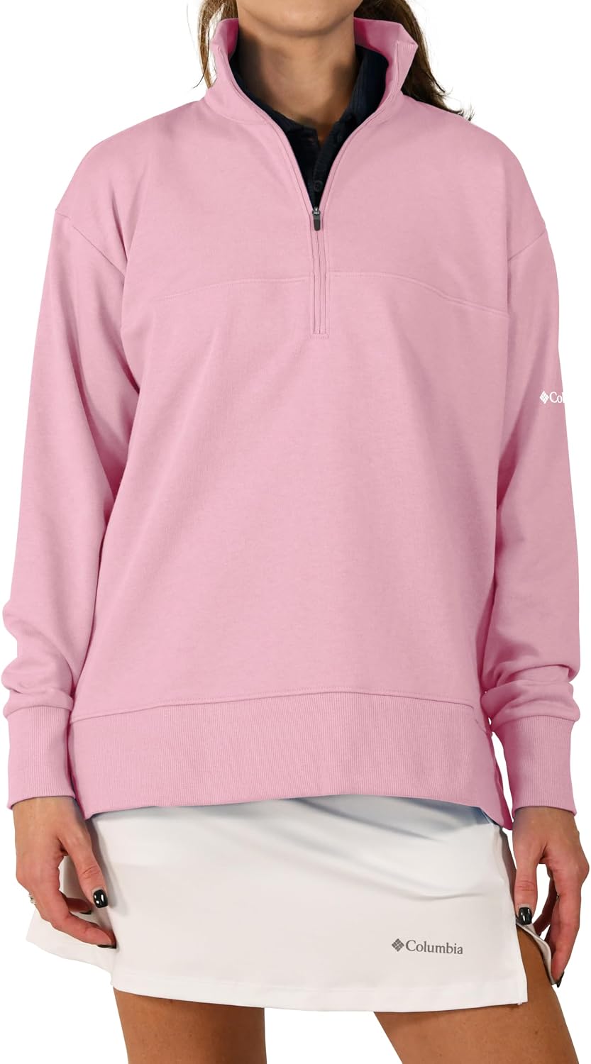 Columbia Women's Golf Birchwood Hills Pullover OMNI WICK Breathable Long Sleeve