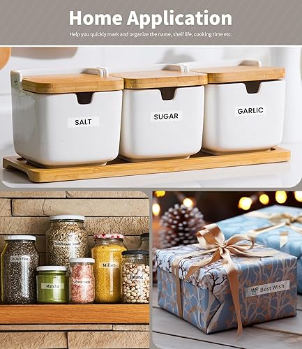 Miniatura 5 de Paquete de 5 unidades de repuesto Dymo 45010 S0720500 negro sobre etiquetas transparentes compatibles con Dymo d1, 12 pulgada x 23 pies, funciona