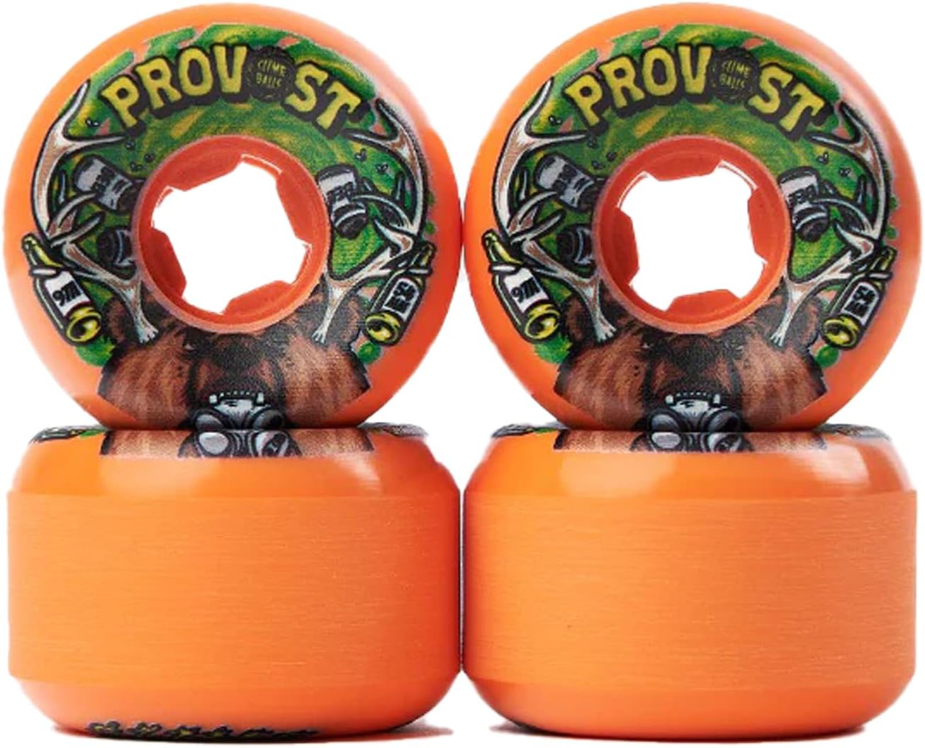 54mm Collin Provost Beer Vomit Mini 97a Skateboard Wheels by Slime Balls