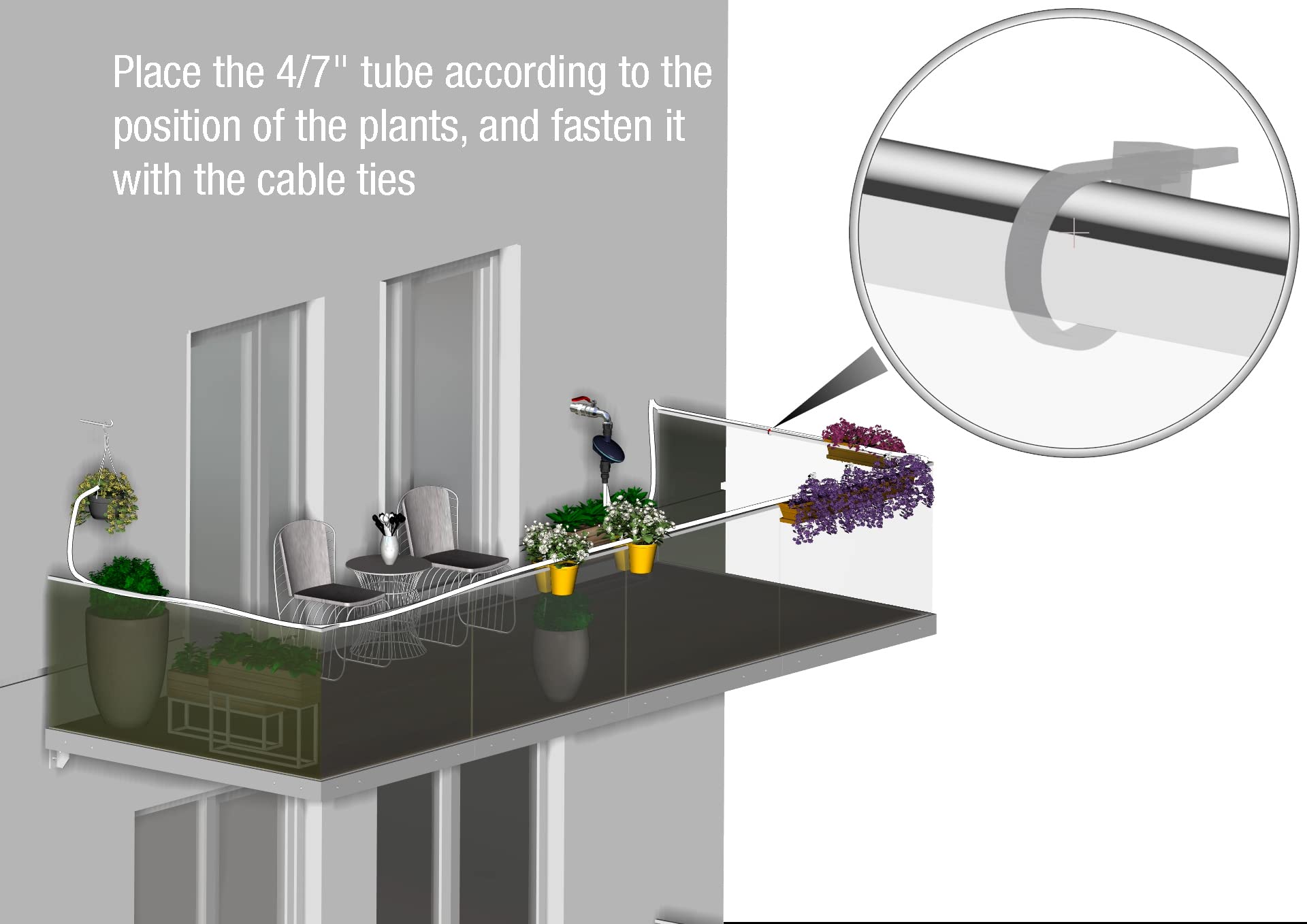 Galcon 9001 BT - Kit timer per irrigazione automatica per balconi, sistema per patio, idroponica e piante da tetto