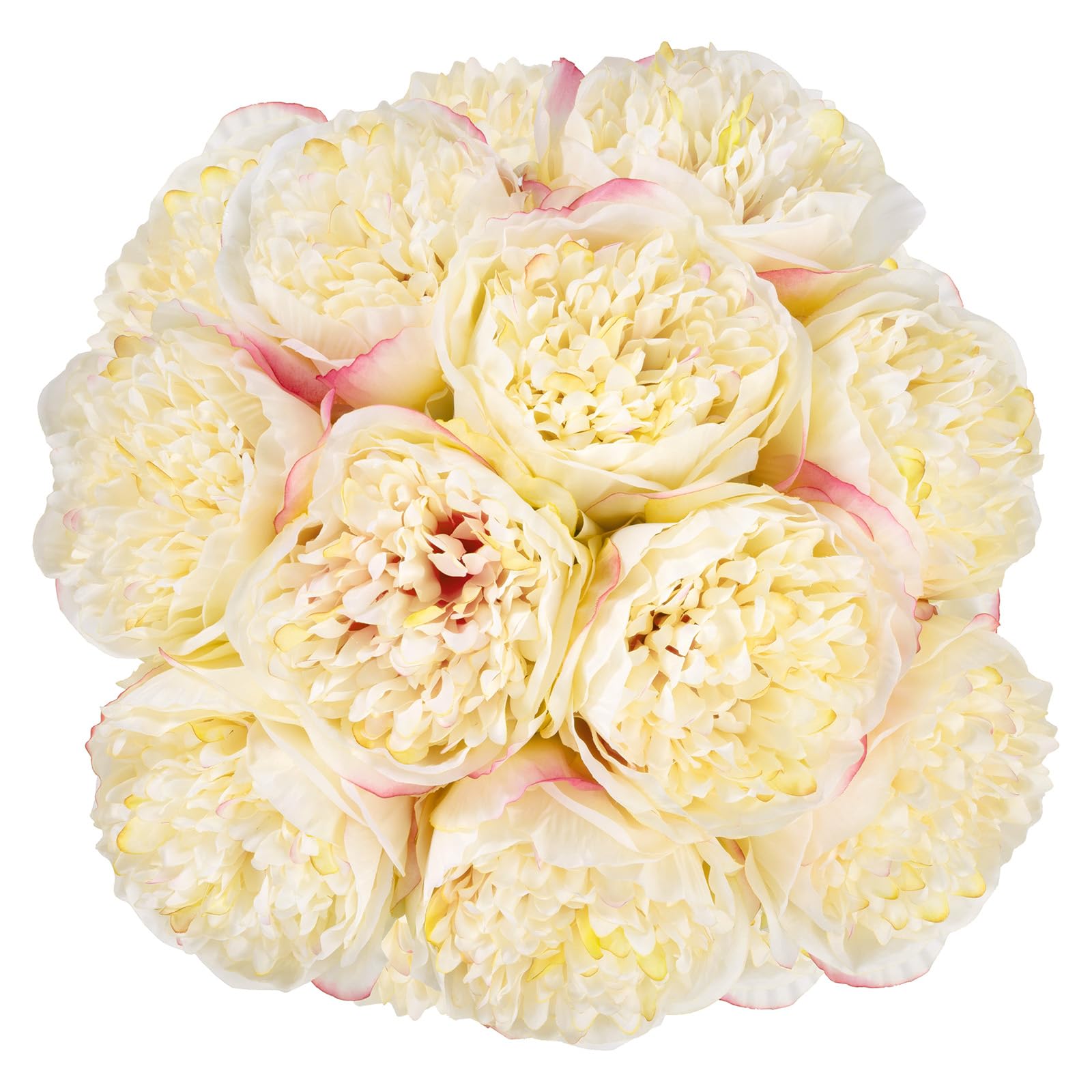 Amazon.co.jp: Nvzi 牡丹の花 2個 32cm 頭5本 曲げ可能な茎付き ホーム