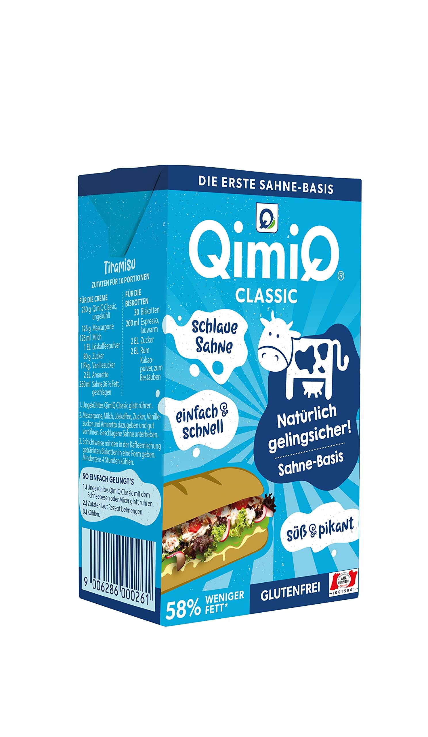 QimiQ Classic natürliches Sahneprodukt Natur 3x250g