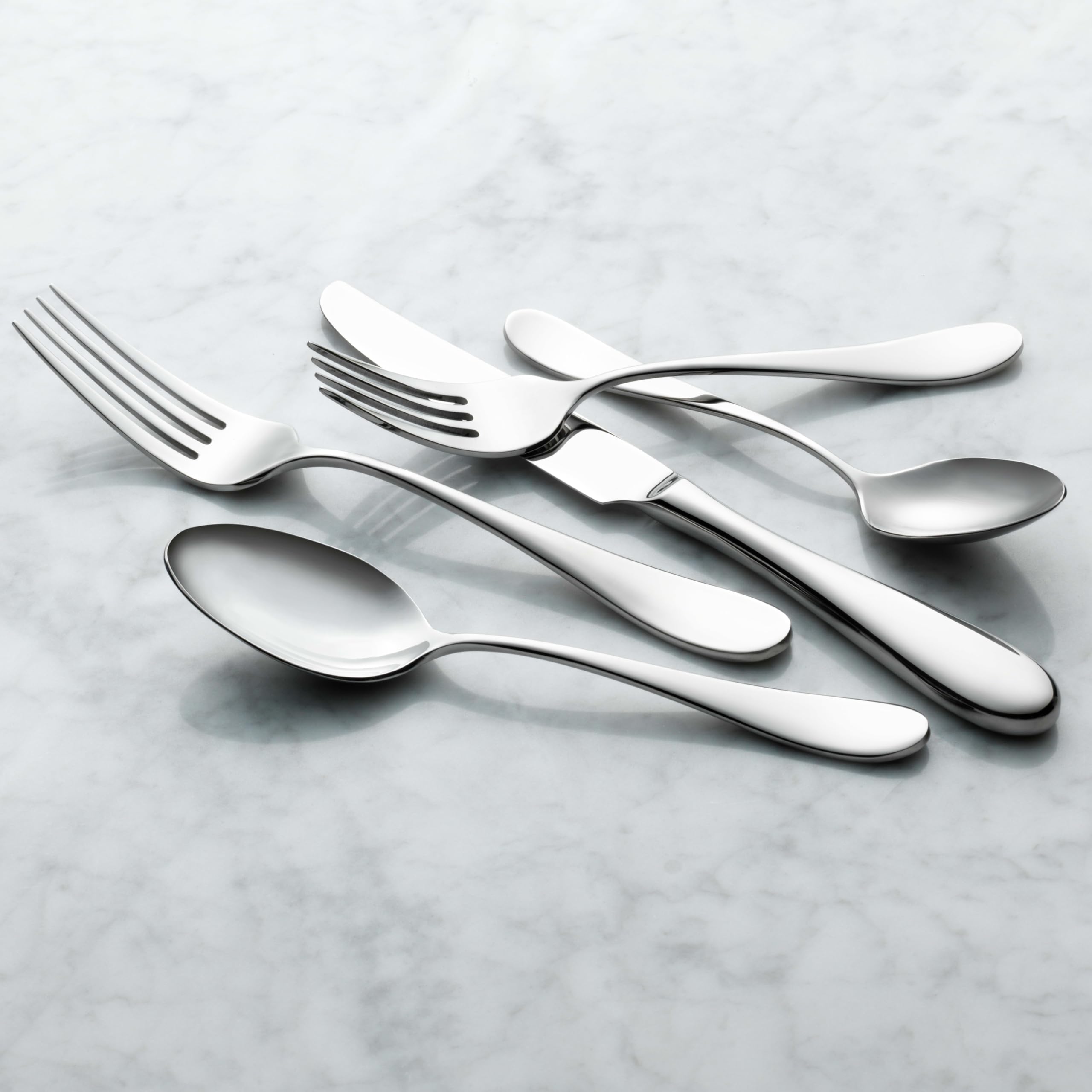 Reserve by Libbey 927 038 Santa Cruz Salad Fork, 18/10 Stainless Steel, Set of 12