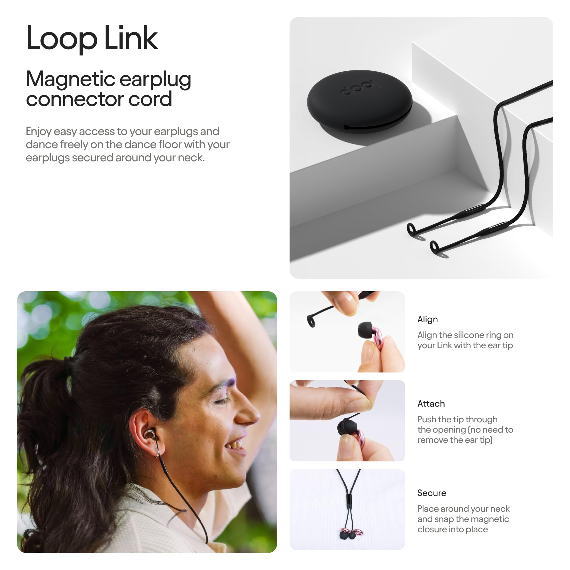 Loop Earplugs Day & Night Link Set (Zweierpack) – Quiet 2 + Experience 2 + Loop Link | Wiederverwendbare Ohrstöpsel für Schlaf, Fokus, Geräuschempfindlichkeit, Musik, Veranstaltungen und meh