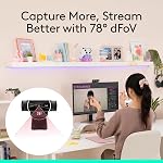 Logitech C922x Pro PC Webcam, Full HD 1080p/30fps or 720p/60fps, Light Correction, Works with Microsoft Teams, Google Meet, Zoom, Nintendo Switch 2’s New GameChat Mode, Mac/Tablet - Black