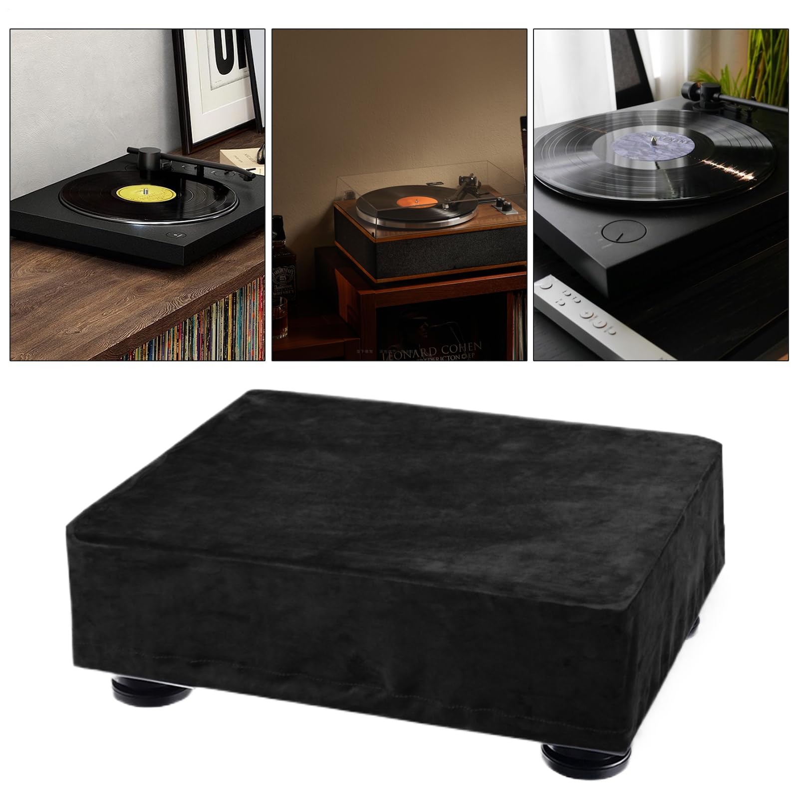 Funda para Tocadiscos, Funda Protectora para Sistemas de Audio estéreo, Equipo de música en casa, Estudio, DJ