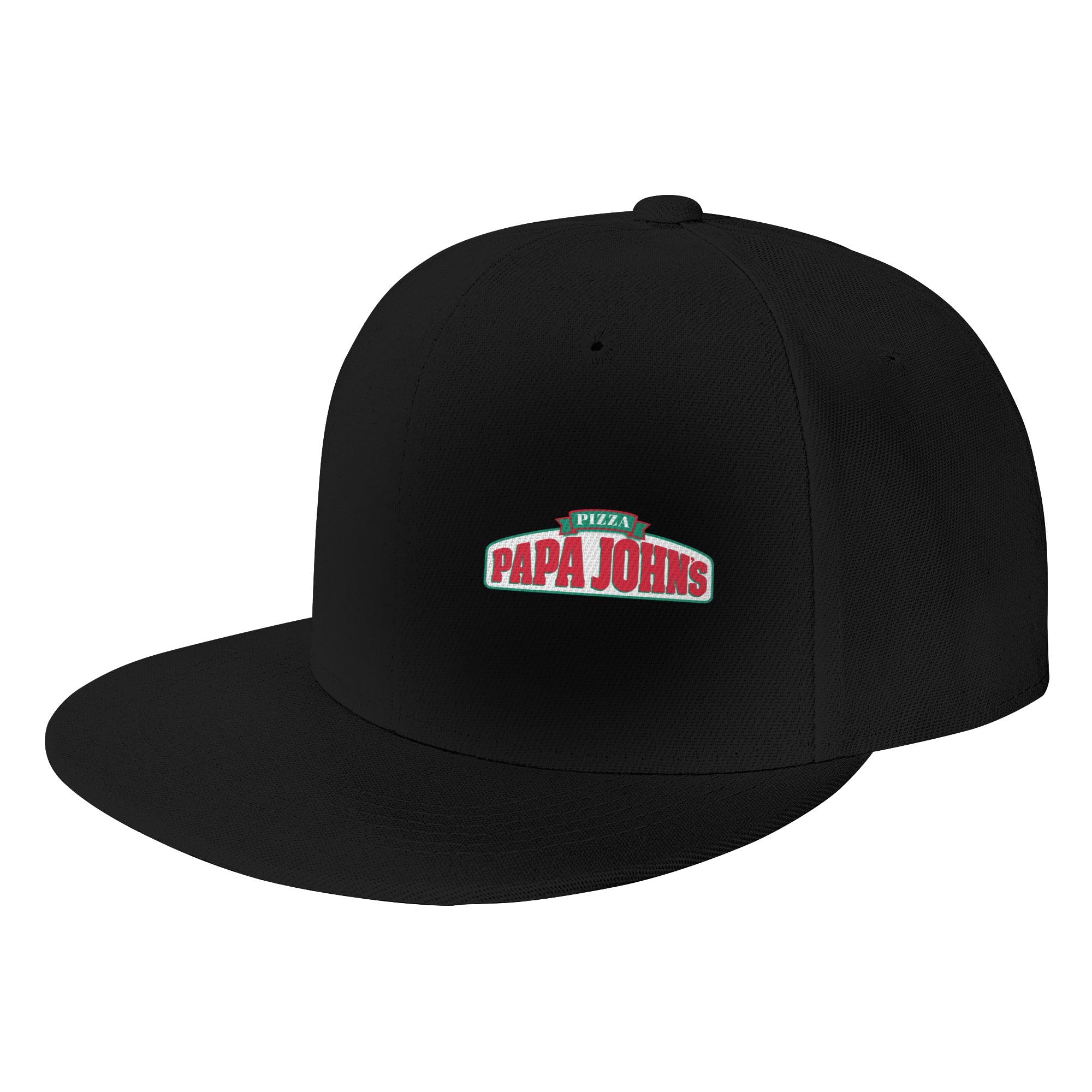 PapastshirtMen's Women's Logo Snapback Baseball Caps Adjustable Flat Bill Brim Caps Work Hat for Adult Unisex Women Men