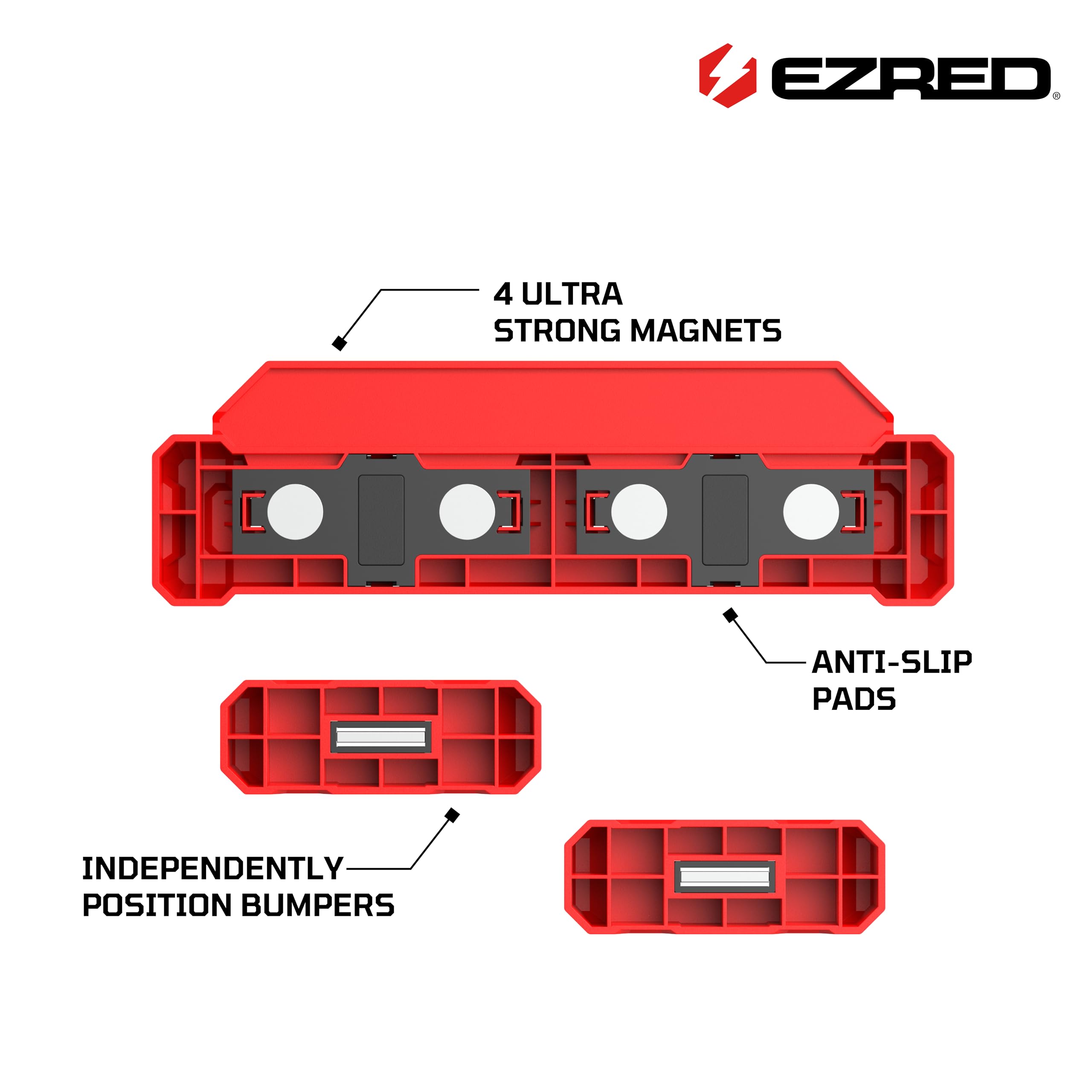 EZRED Ratchet Holder - 4 Ratchets, Magnetic -4