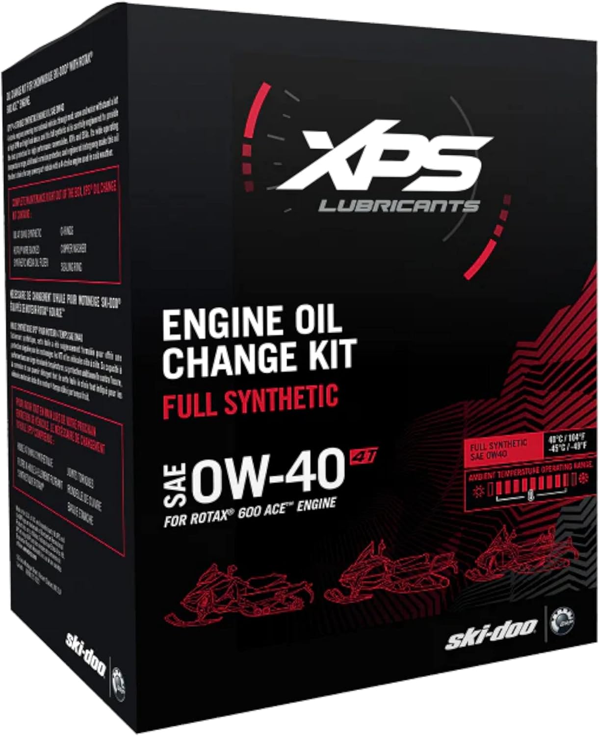 Ski-Doo OEM 4T 0W-40 Synthetic Oil Change Kit Rotax 600 ACE, 779253, 9779253