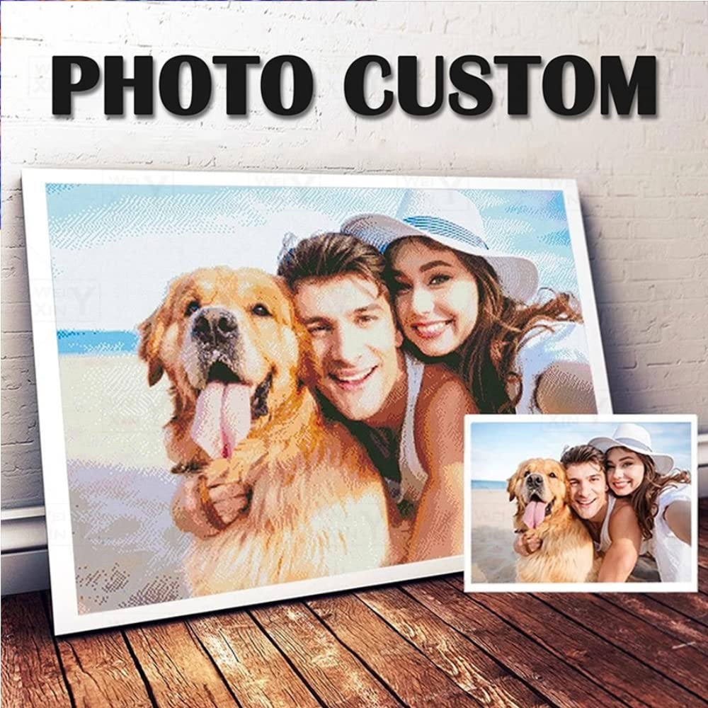 Peinture diamant personnalisée photo 5D broderie strass carrés kit mosaïque
