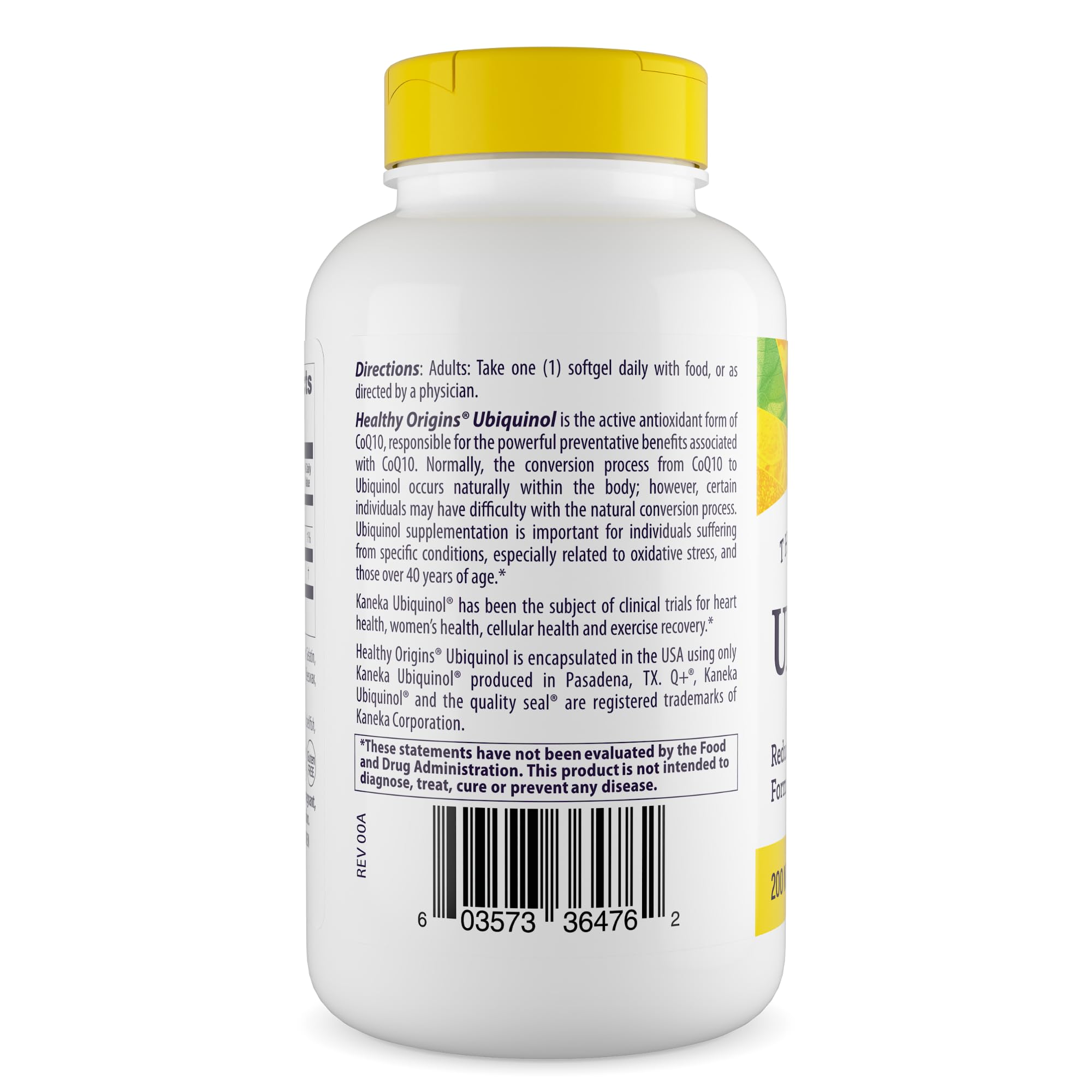 Healthy Origins Ubiquinol CoQ10 200 mg, 150 Softgels — Amazon image 3
