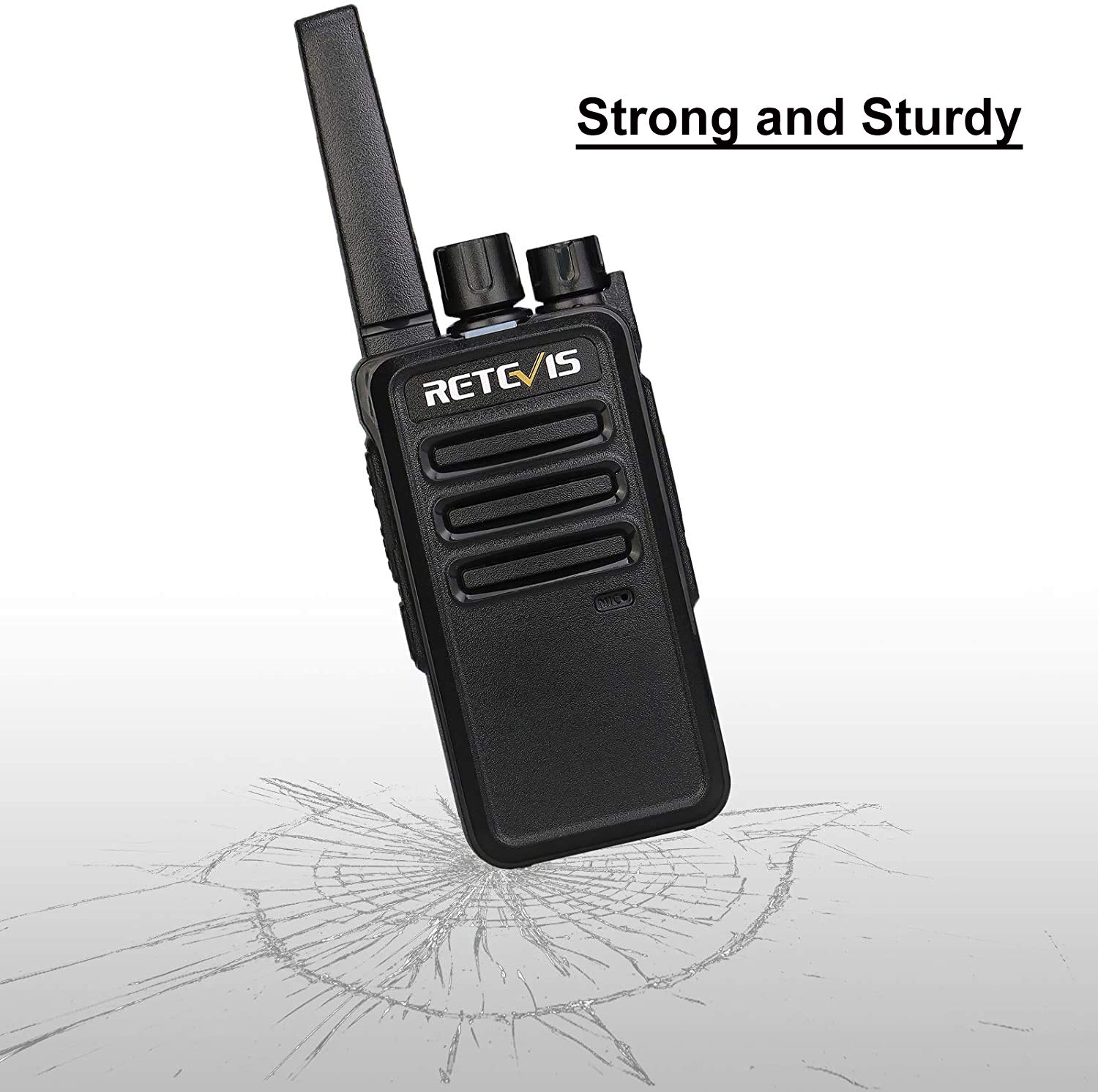 Retevis RT668 Walkie Talkie z Zestawem Słuchawkowym, Radiotelefon PMR446 Bez Licencji, Krótkofalówka Dalekiego Zasięgu z Akumulatorem, Przenośne Radio Dla Bezpieczeństwa, Hotelu (Czarne, 10 Sztuk)