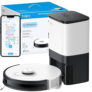 Tapo Smart Robot Vacuum + Mop + Self-Empty Dock