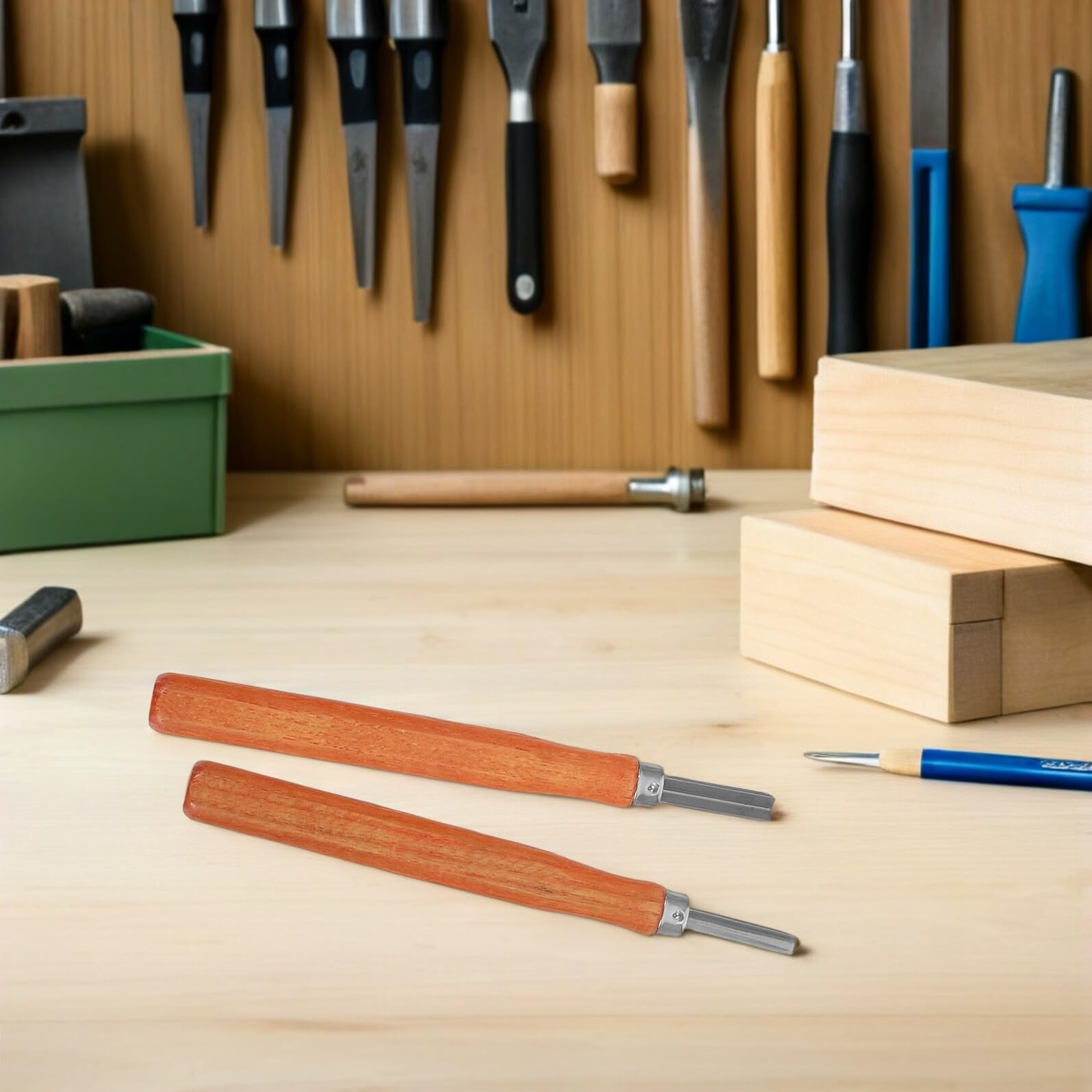 Ipetboom Kit Tallado Madera con Cuchillos y Gubias de Imitación Madera de Ergonómico y Afilado para DIY Modelado y Decoración Artesanal