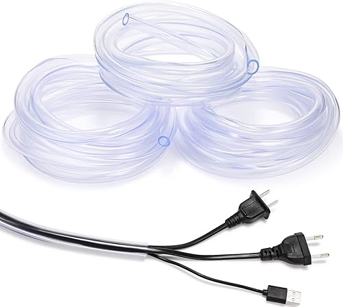 Miniatura 1 de Protectores de cable flexible de PVC para evitar que los gatos masticen los cables, protector de cable eléctrico transparente, fundas de cable de