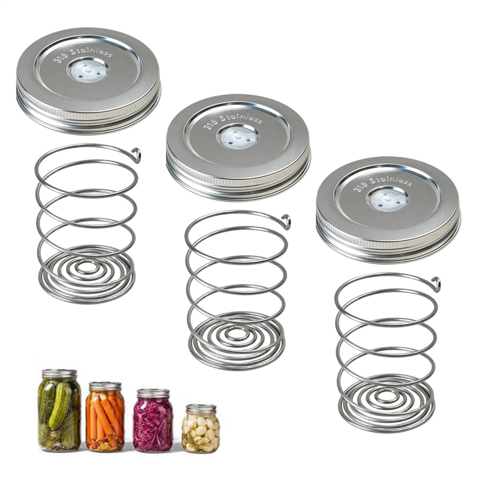 Kit Fermentación Acero Inoxidable 3 Piezas Acero Inoxidable Herméticas
