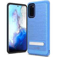 CoverON Metal Kickstand Protective SleekStand Series for Samsung Galaxy S20 Case 6.2", Cerulean Blue