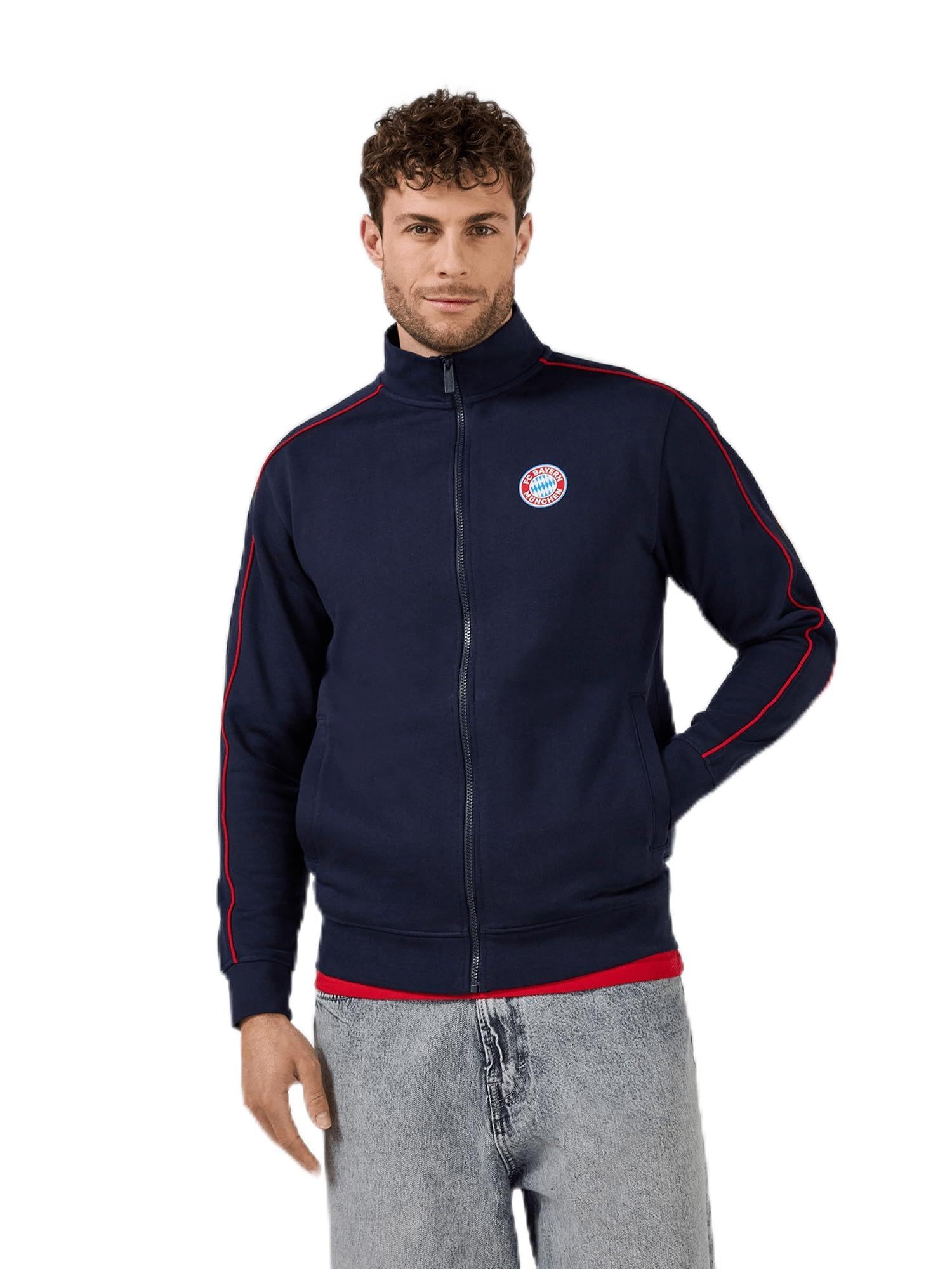 FC Bayern München | Zip-Jacke Essentials | Herren | Navy
