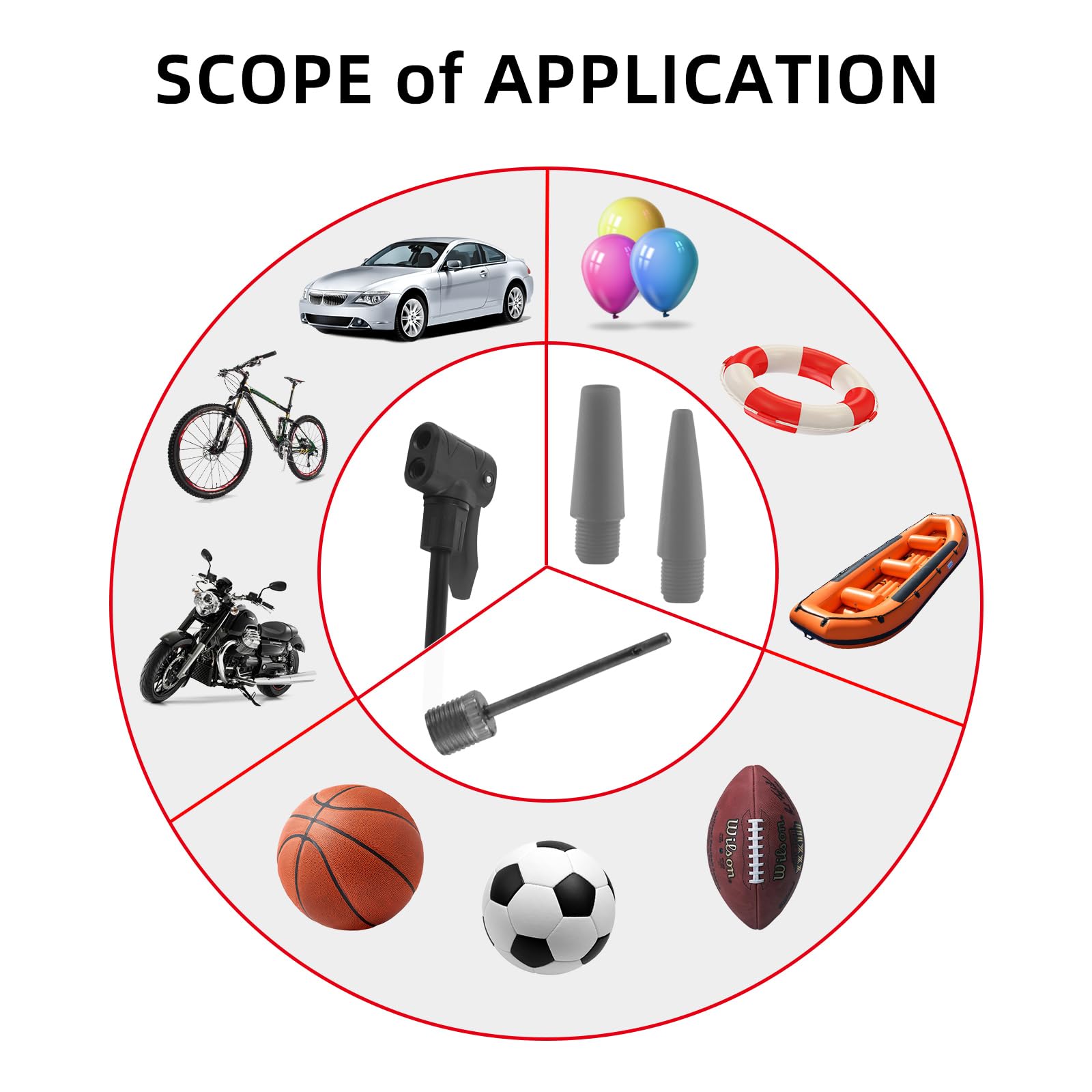 TOOLITIN Floor Bike Pump with Gauge,160 PSI High Pressure,Bicycle Pump Compatible with Presta and Schrader Valve