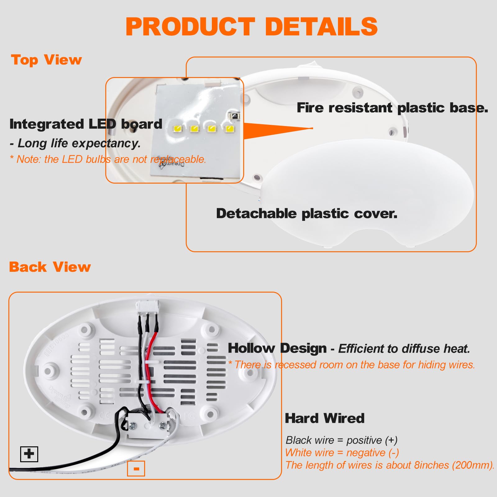 Dream Lighting 12V LED Wohnwagenleuchte Mit Bewegungssensor und Schalter reines Weiß Wohnmobil Weg Lampe Kabinenleuchte