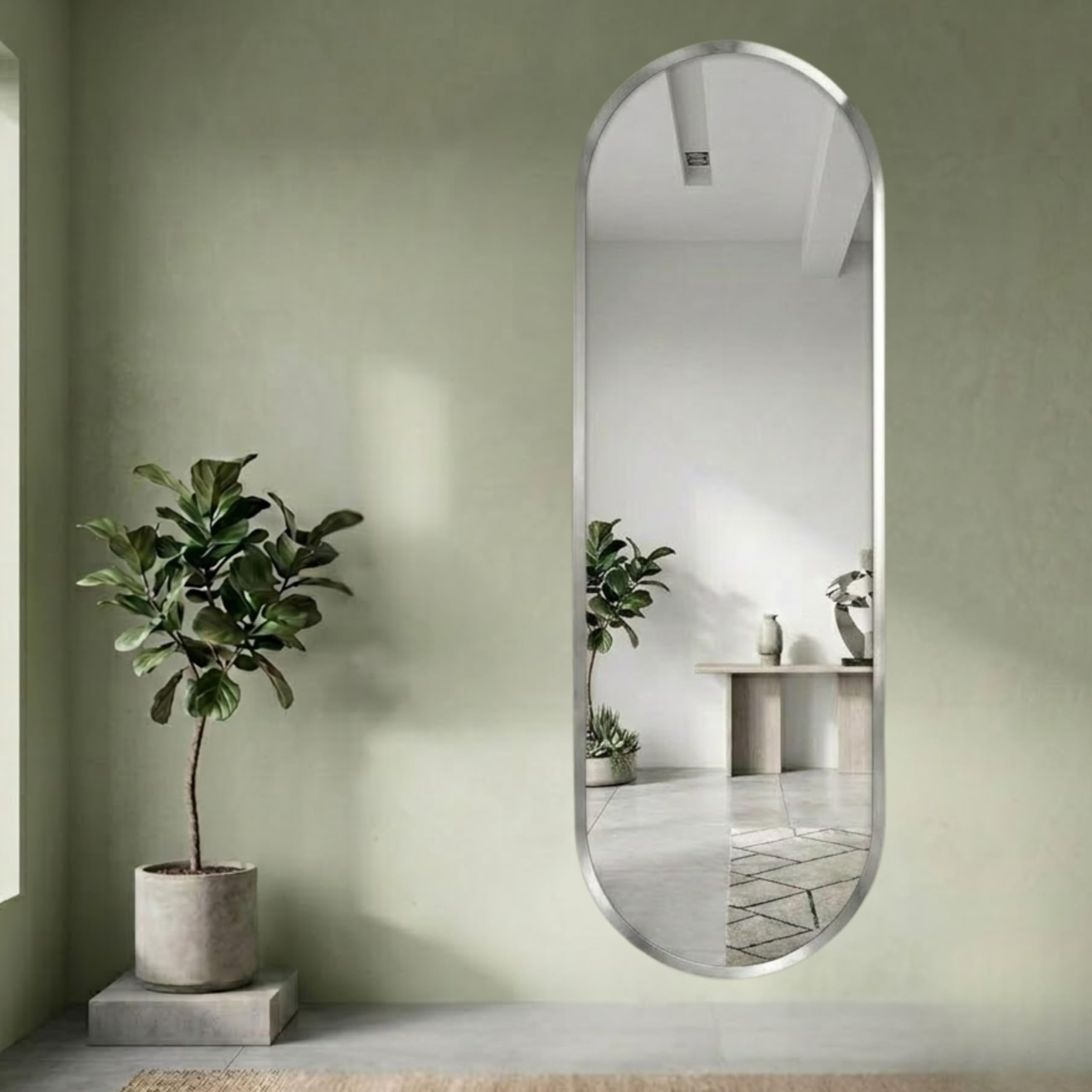 Full Length Frameless Mirror - Modern Home Decor -8