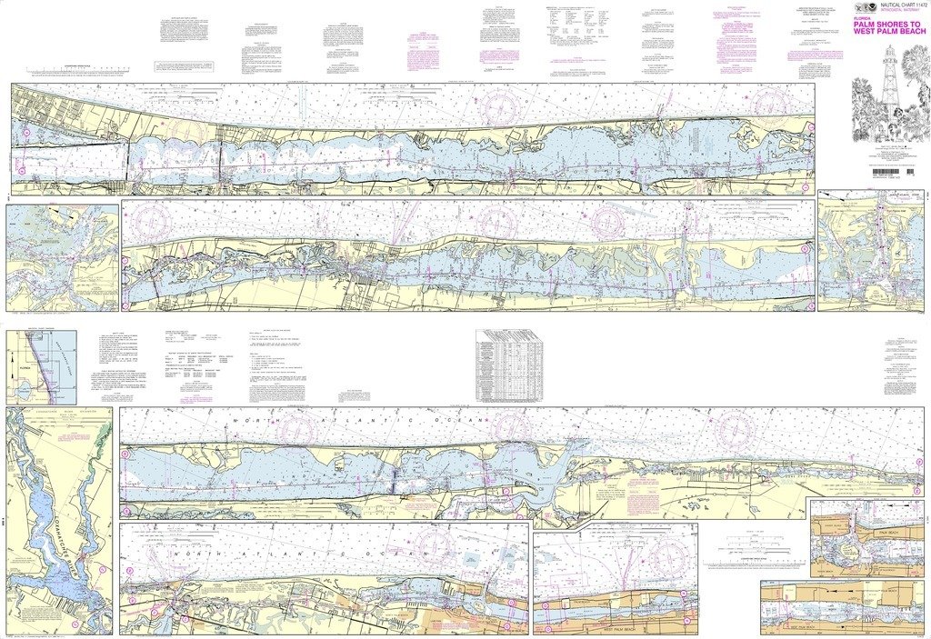 NOAA Chart 11472: Intracoastal Waterway Palm Shores to West Palm Beach;Loxahatchee River      Misc.