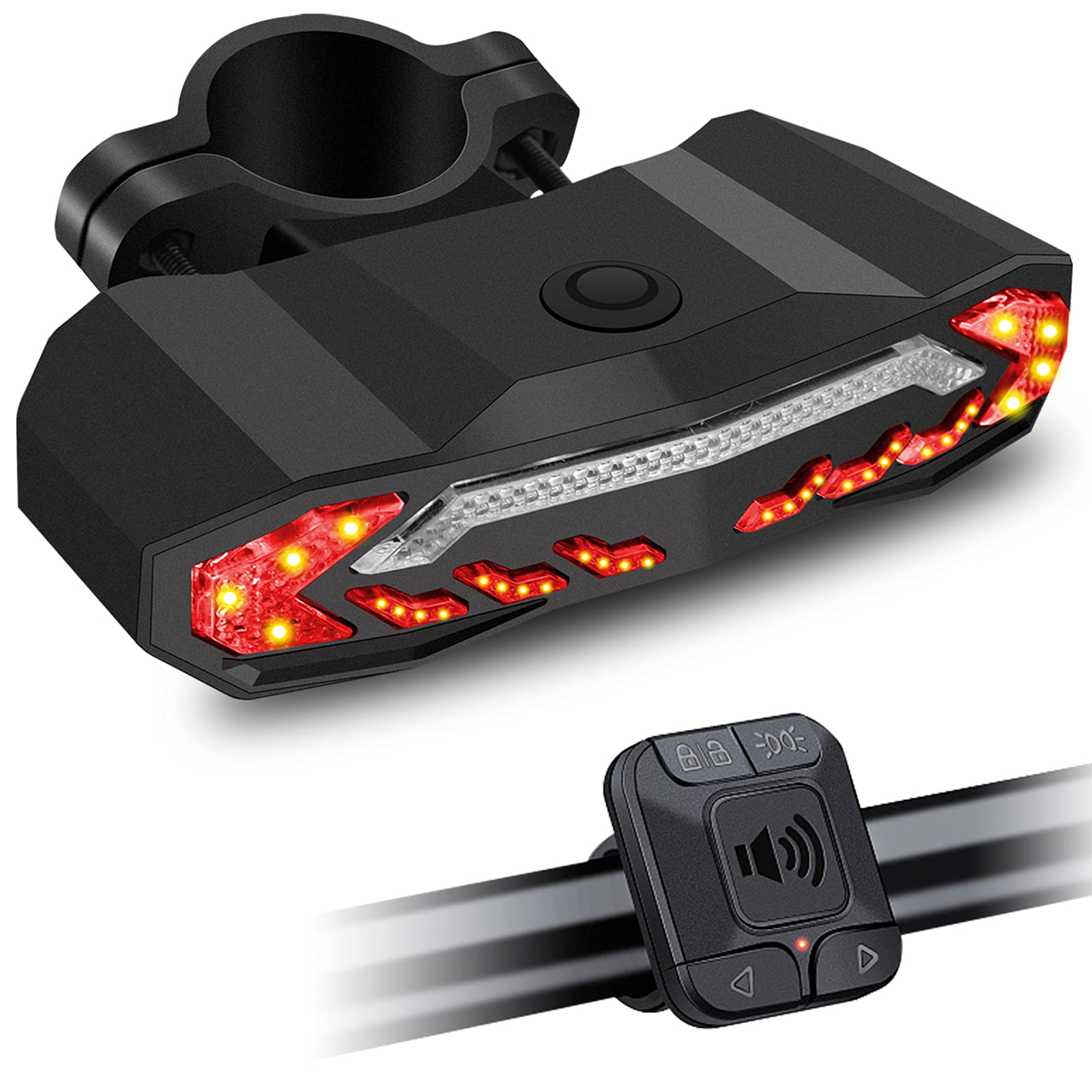 Buy NineLeaf Bike Alarm Taillight, Antitheft Bicycle Tail light with