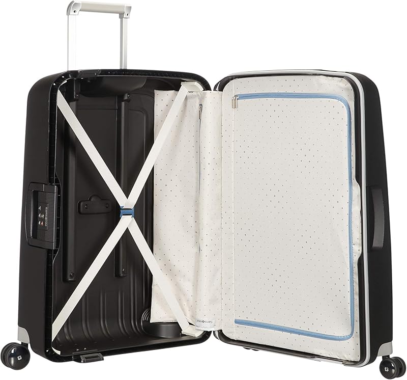 Samsonite S'Cure Spinner L 75cm 102L Fekete Utazóbőrönd