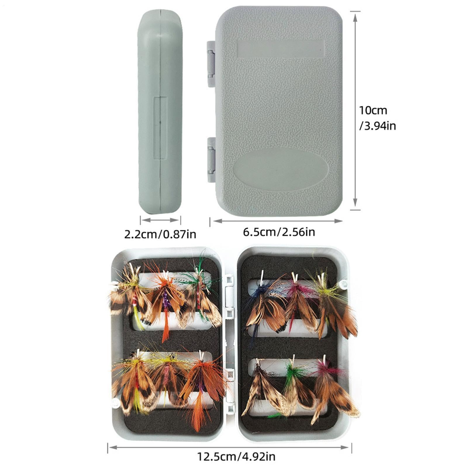 Angelköder-Set mit Kunstködern Künstliche Schmetterlings-Angelköder | Handgefertigte Angelköder Für Das Angeln In Seen, Flüssen, Zum Werfen, Auf Reisen, Beim Camping, Schleppfischen, Für Barsch,
