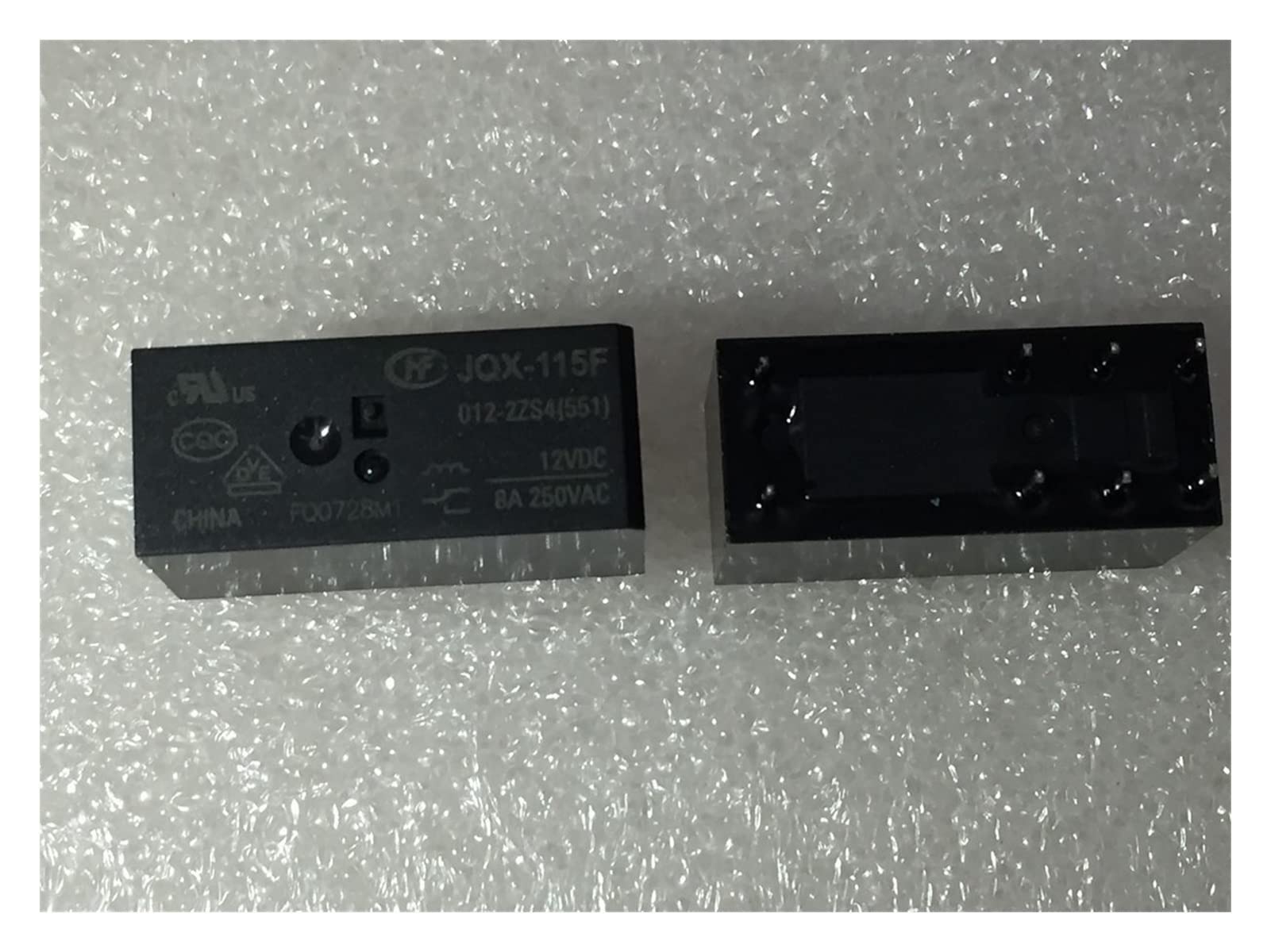 AQHYEBNSR Relay 10pcs JQX-115F-012-2ZS4 HF115F-012-2ZS4 JQX-115F 012-2ZS4 8A 8PIN 250VAC