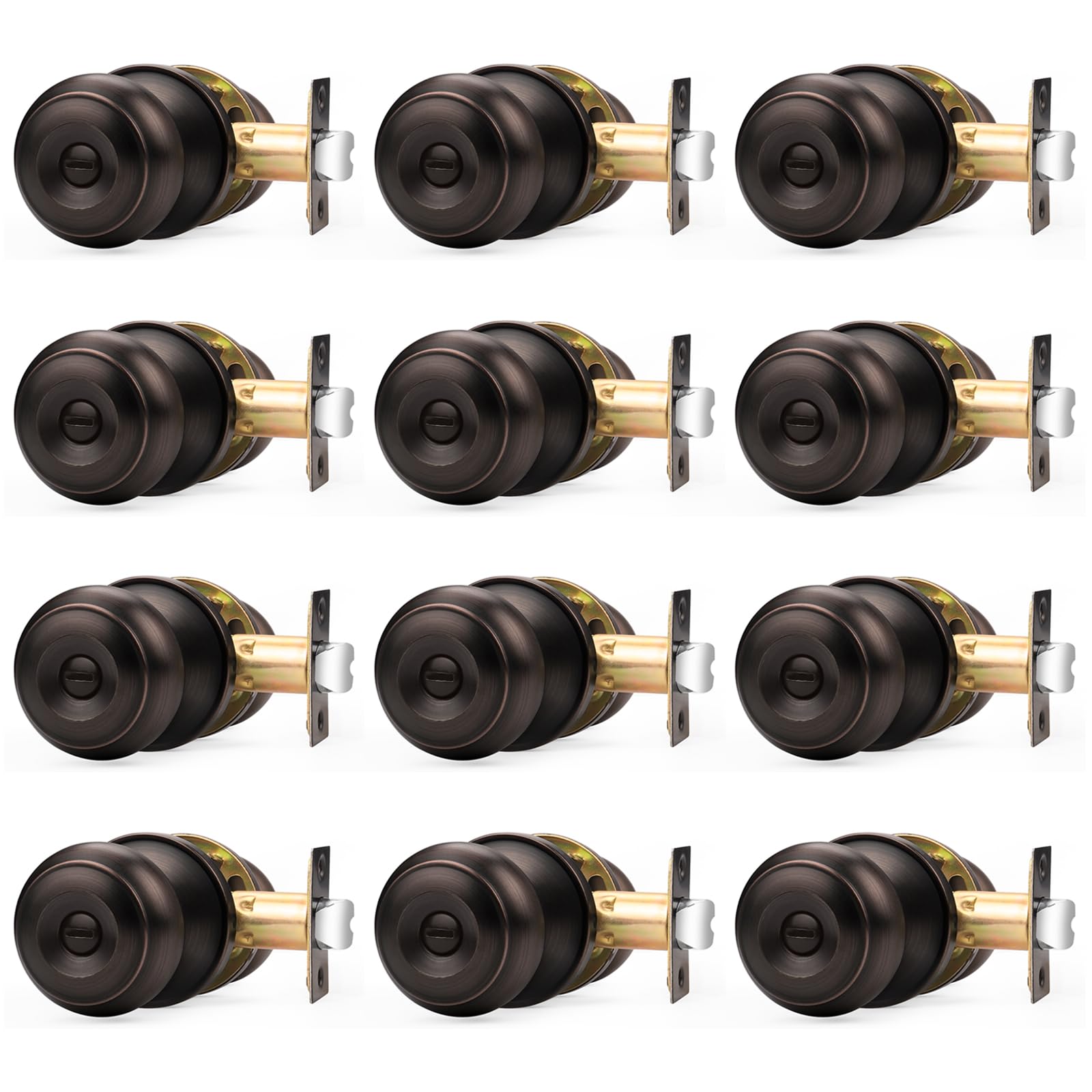 Probrico Black Door Knobs - Matte Black -21
